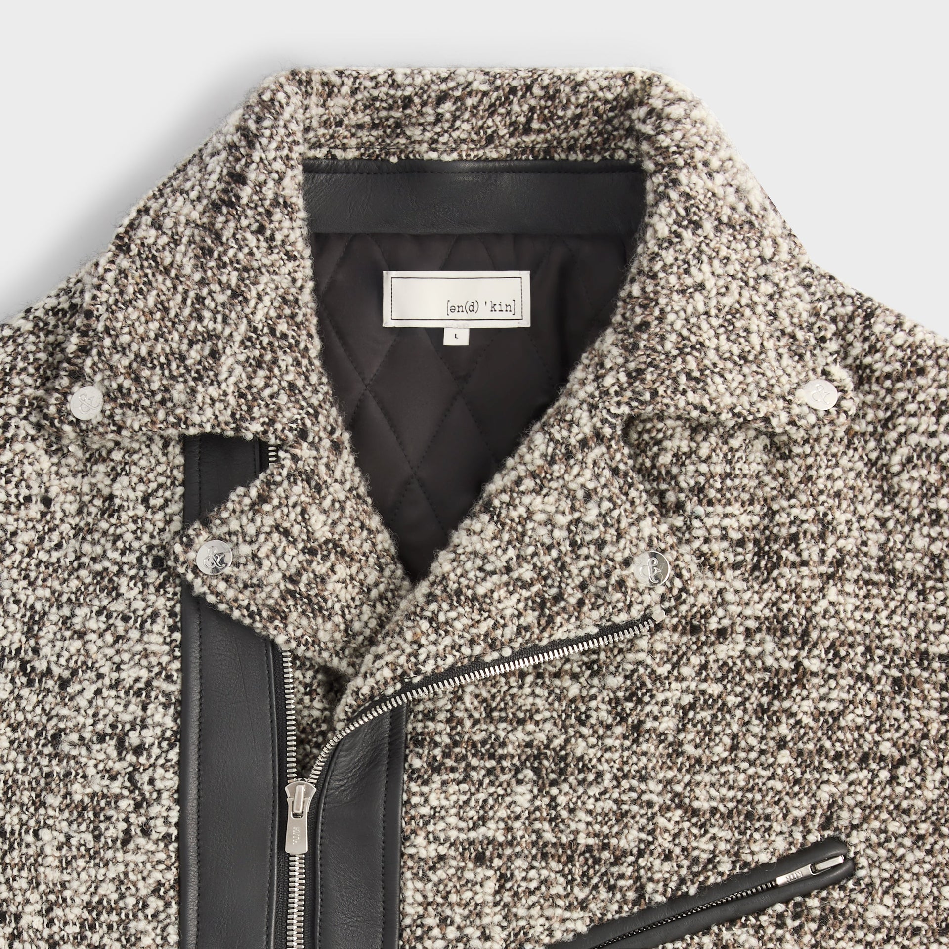 &Kin Plush Boucle Brian Moto - Hallow