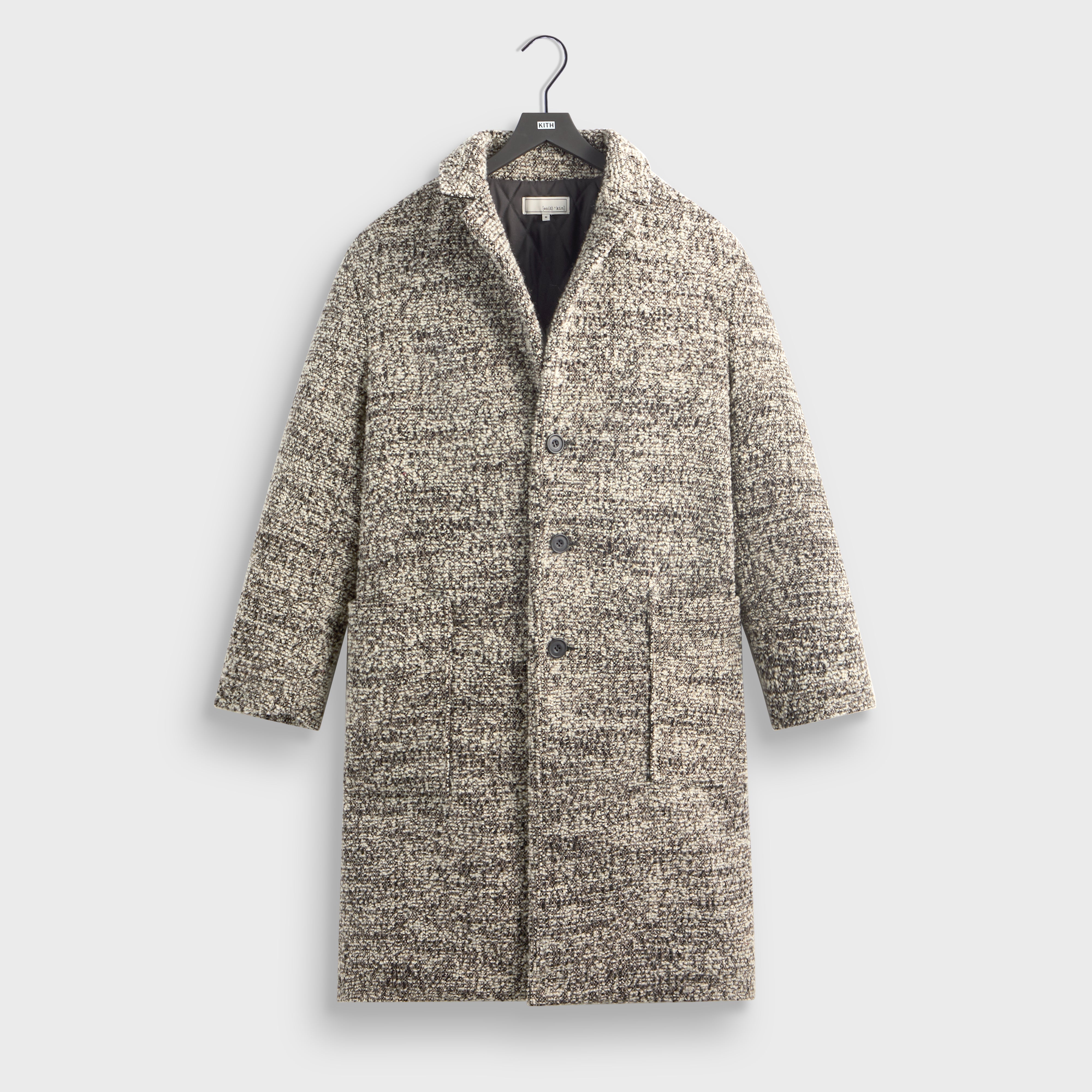&Kin Plush Boucle Bergen Coat - Hallow – Kith UK