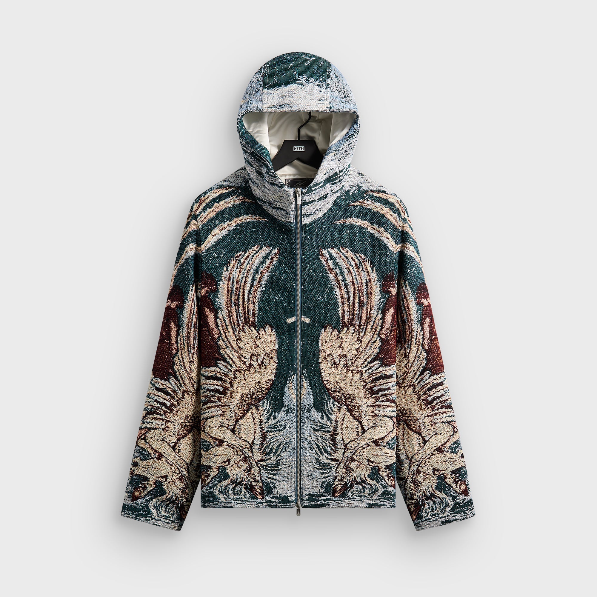 Kith Braden Tapestry Full Zip Hoodie - Waffle – Kith UK