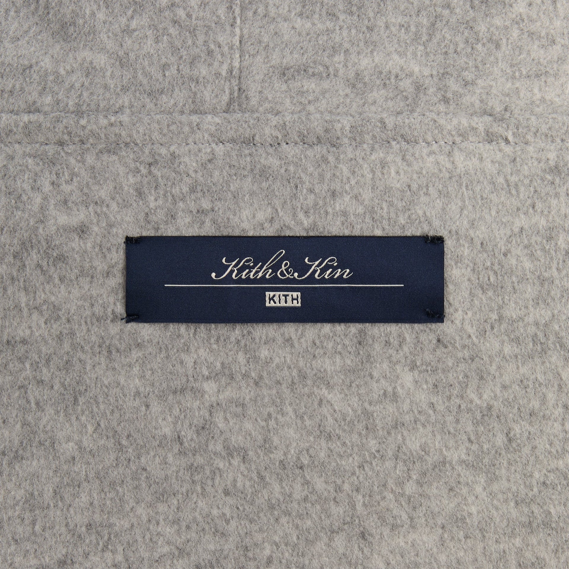 Kith Brushed Selfridge Zip Up Hoodie - Medium Heather Grey