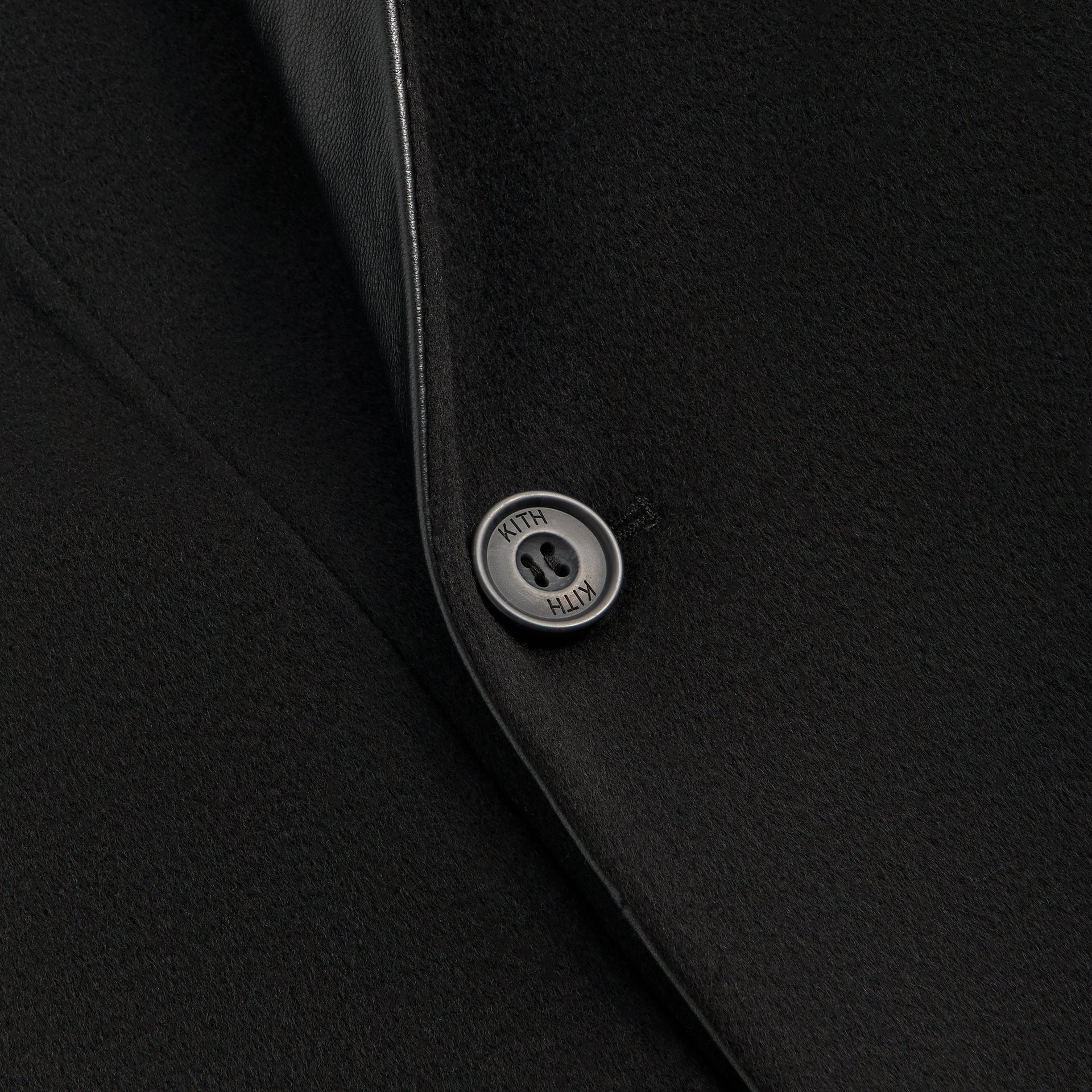 Kith Shawl Collar Wool Bernard Coat - Black