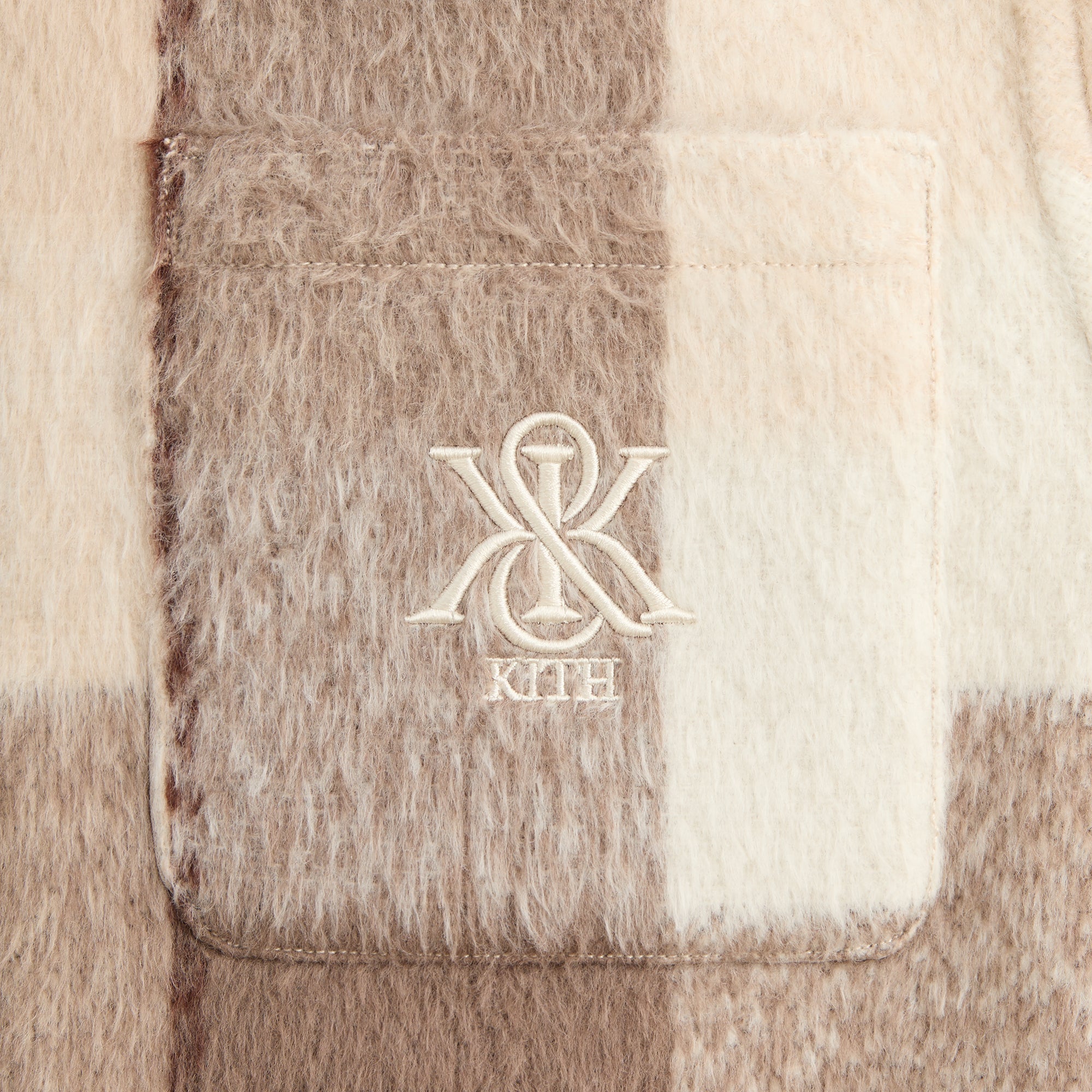 KITH 21AW チェック シェリダンシャツジャケット　ベージュ Kith Sheridan Jacket Canvas Men's - FW21 - US