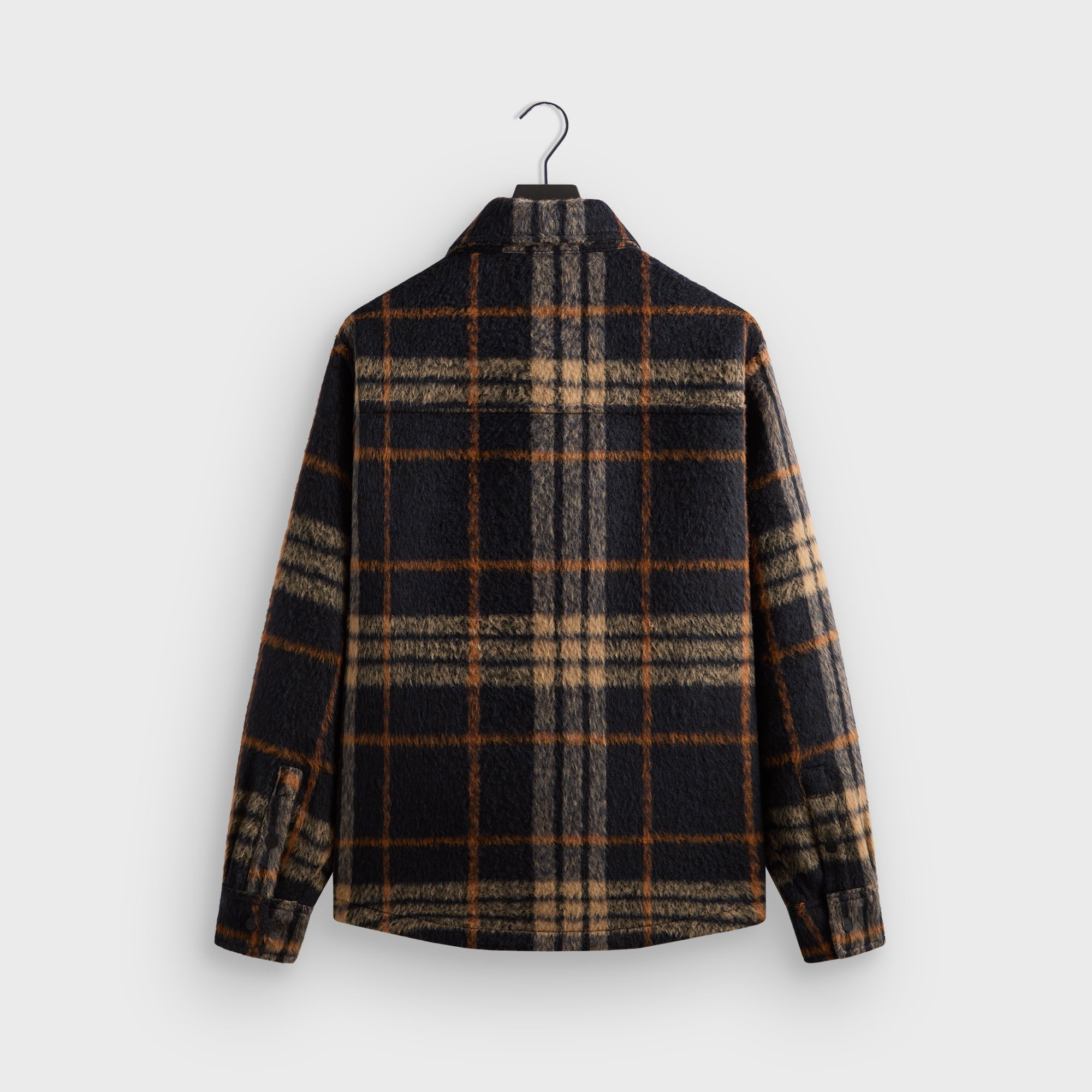 Kith Brushed Plaid Sheridan Shirt Jacket - Nocturnal – Kith UK