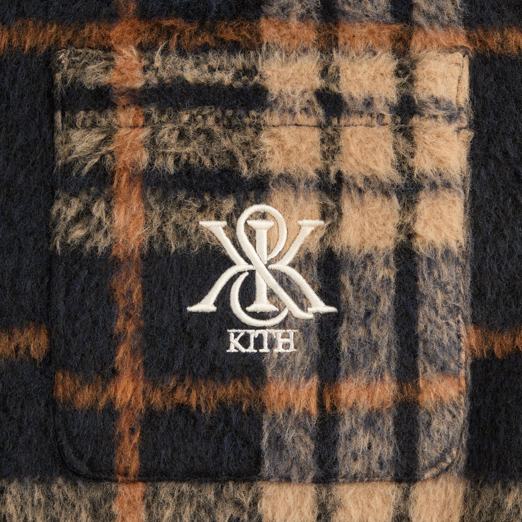 Kith Brushed Plaid Sheridan Shirt Jacket - Nocturnal – Kith UK