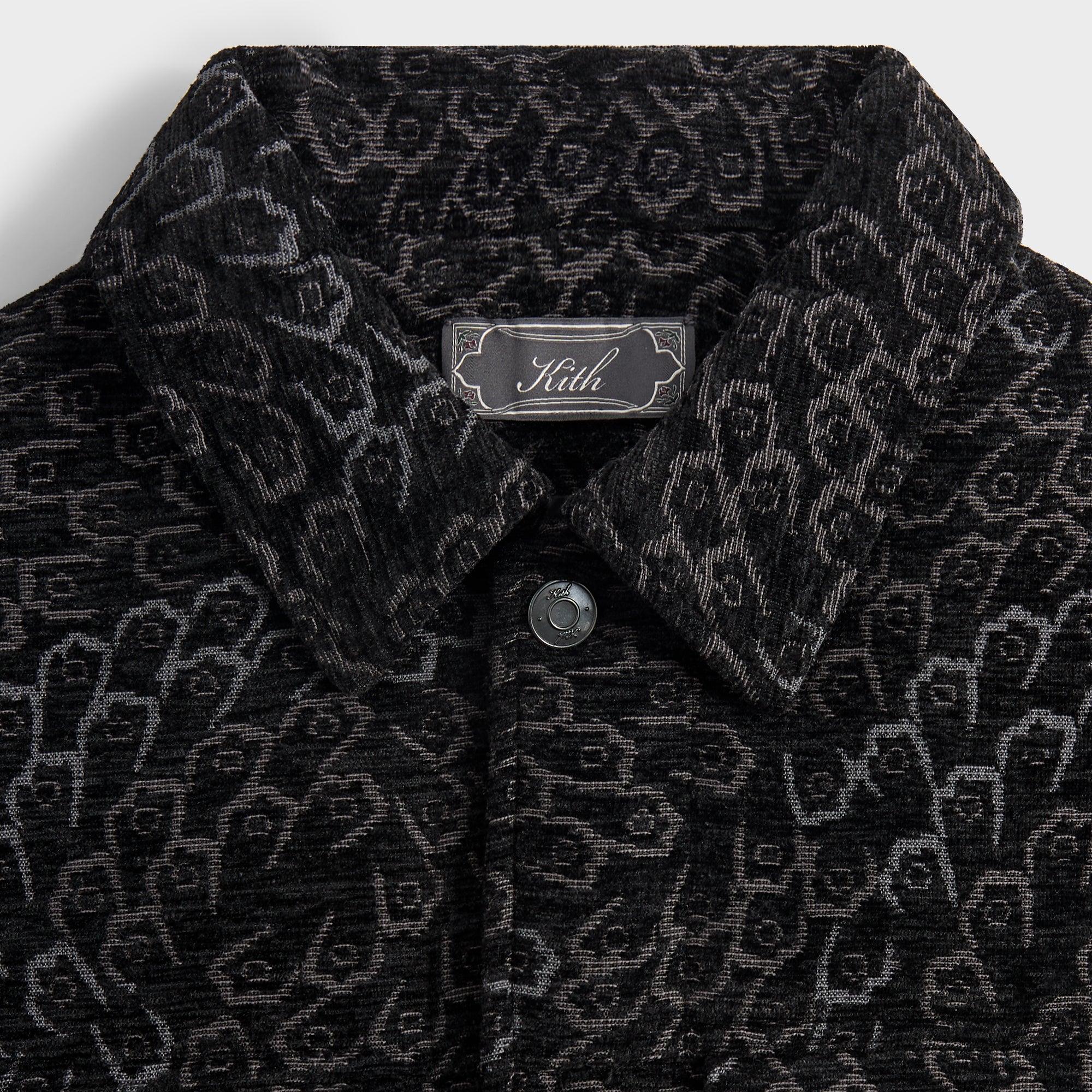 Kith Puffed Jase Tapestry Jacket - Black – Kith UK