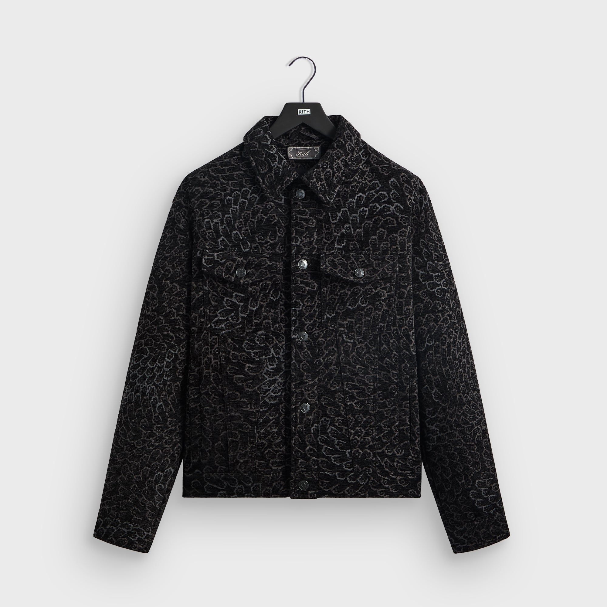 Kith Puffed Jase Tapestry Jacket - Black – Kith UK
