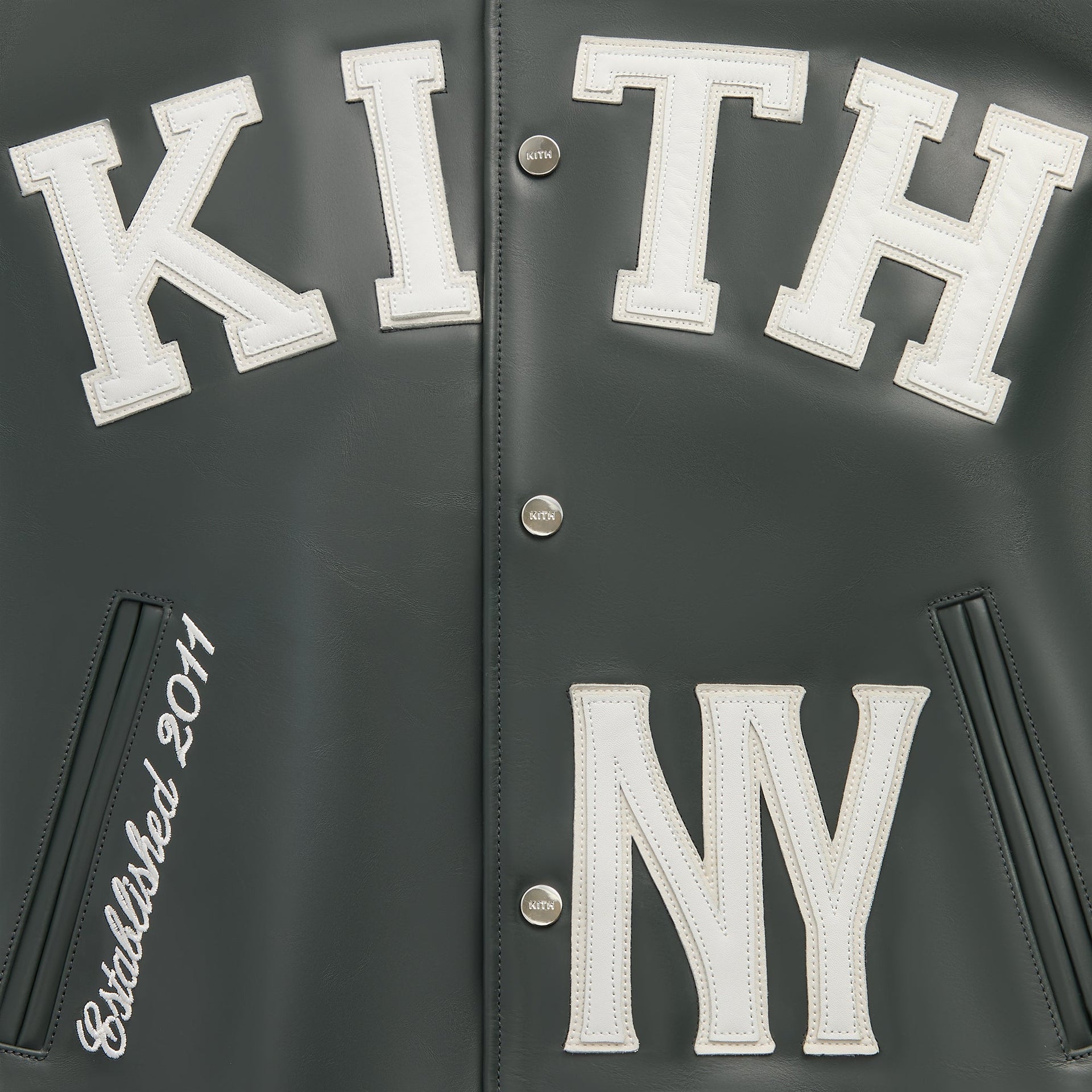 Kith Leather Varsity Jacket - Stadium