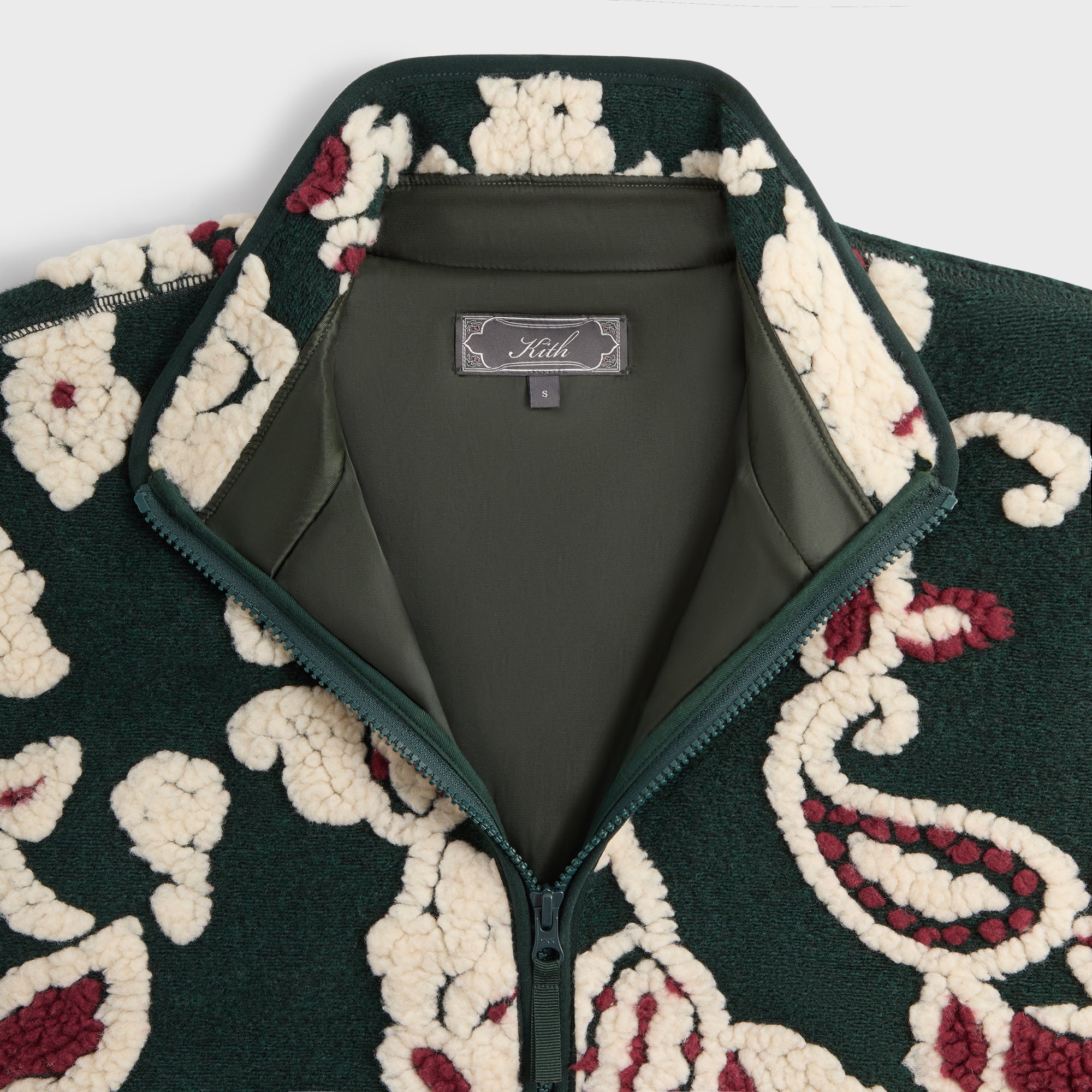 Kith Paisley Vine Sherpa Harper Jacket - Stadium – Kith UK