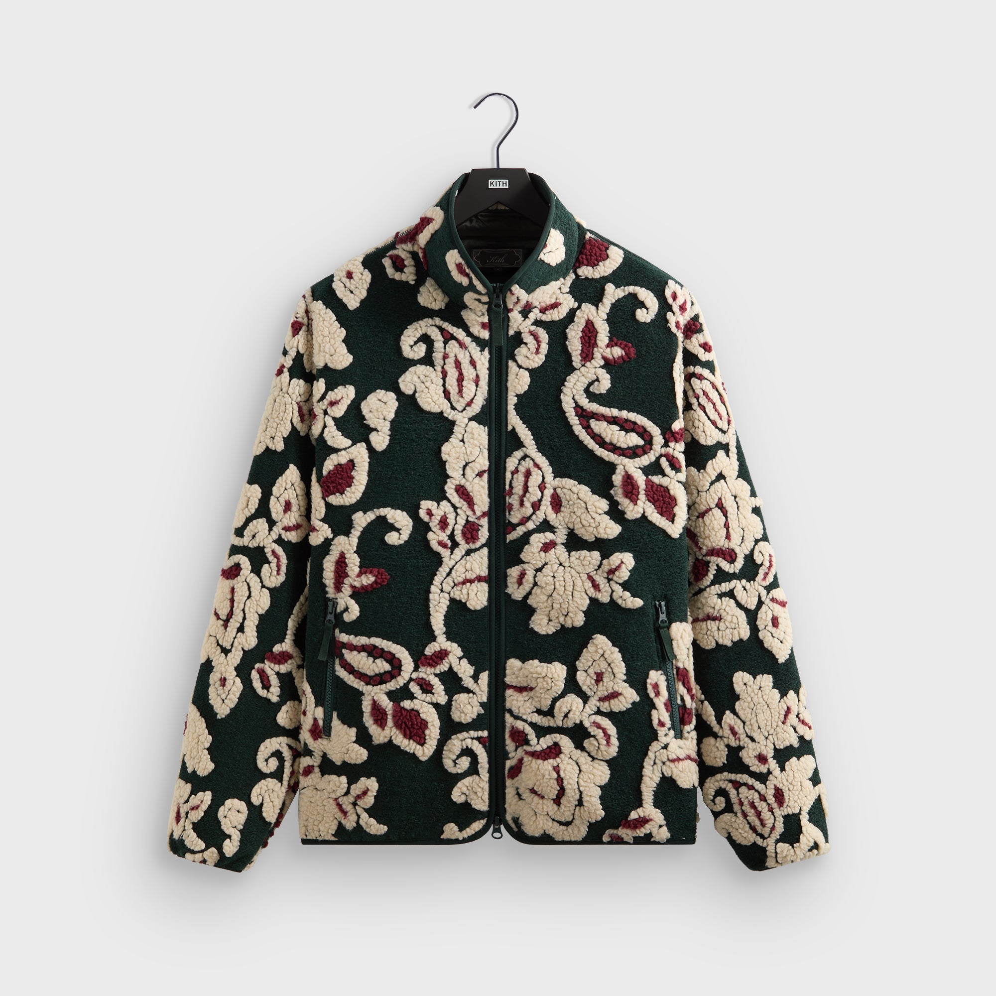 Kith Paisley Vine Sherpa Harper Jacket - Stadium – Kith UK