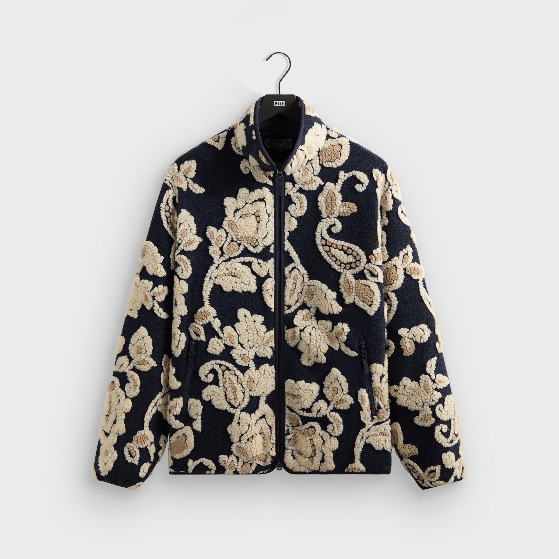 Kith Paisley Vine Sherpa Harper Jacket - Nocturnal