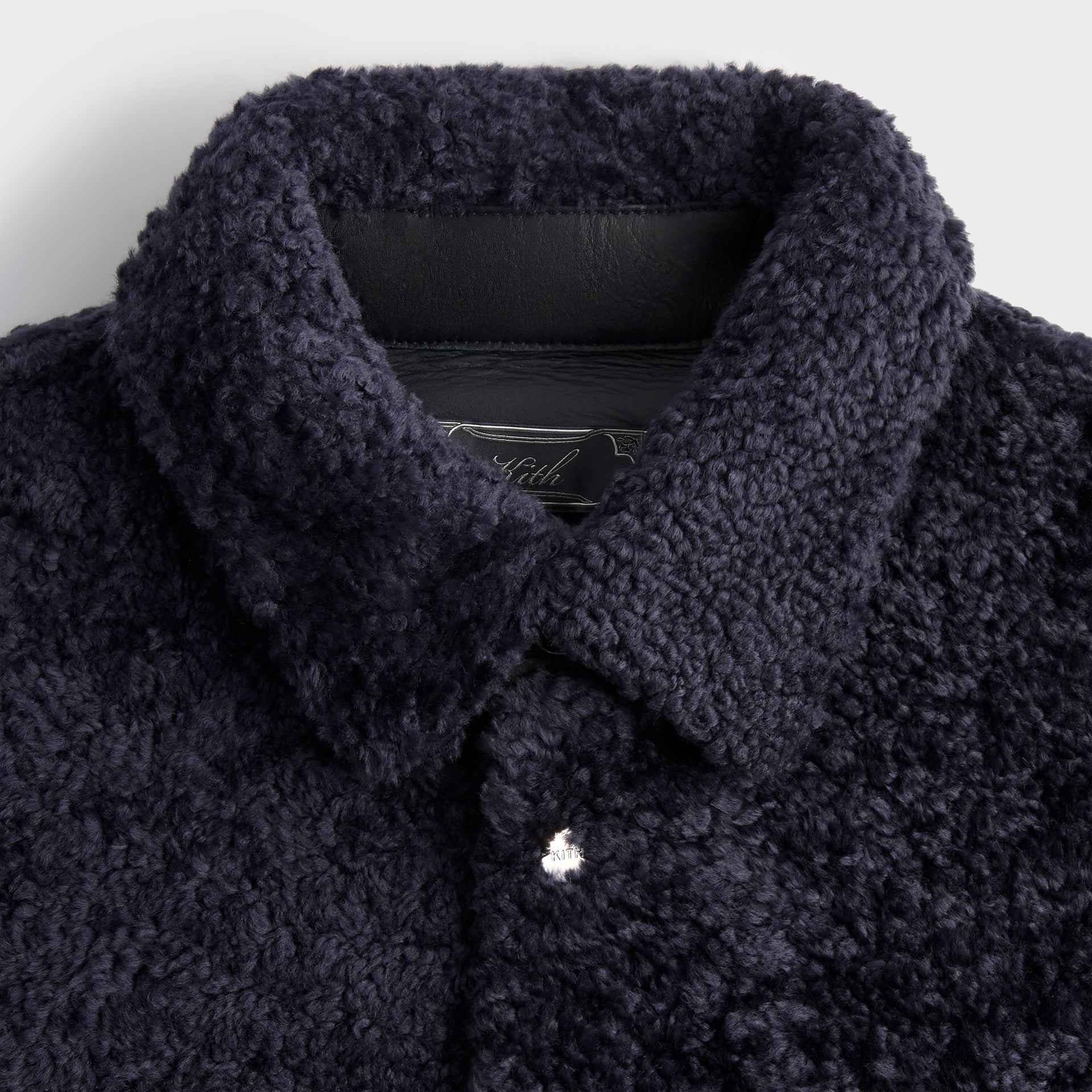 Kith Shearling Ace Shirt Jacket - Ink