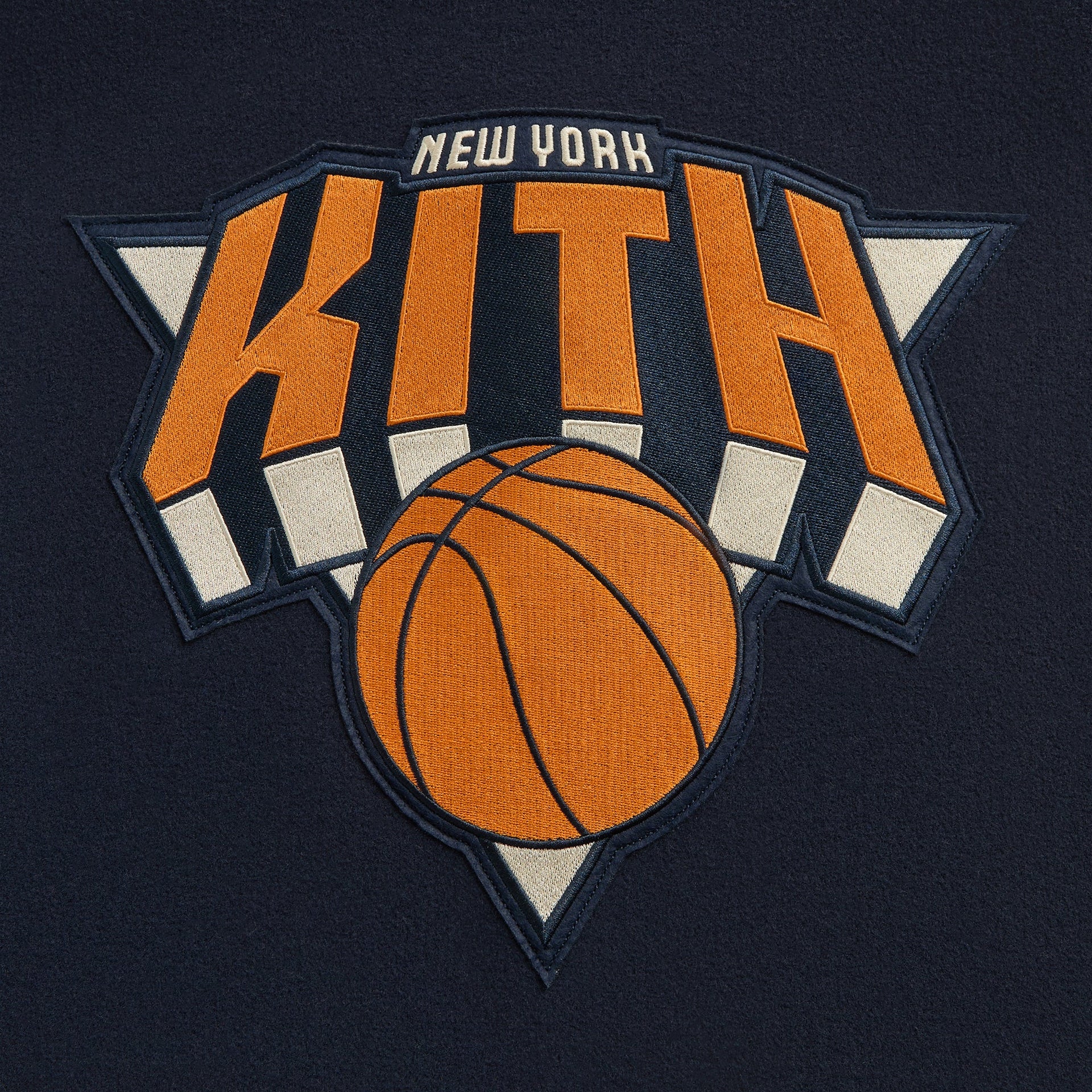 Kith for the New York Knicks Wool Varsity Jacket - Nocturnal
