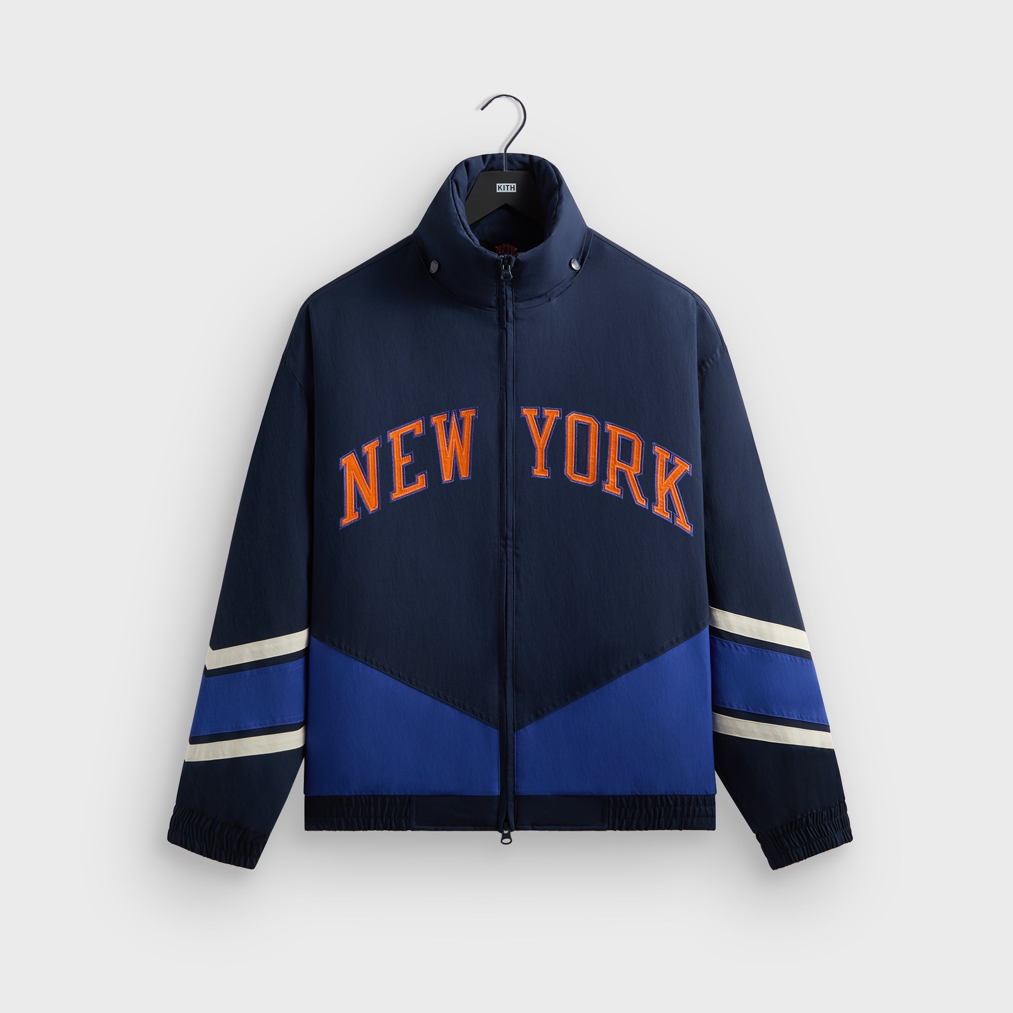Kith for the New York Knicks Padded Nylon Jacket - Nocturnal – Kith UK