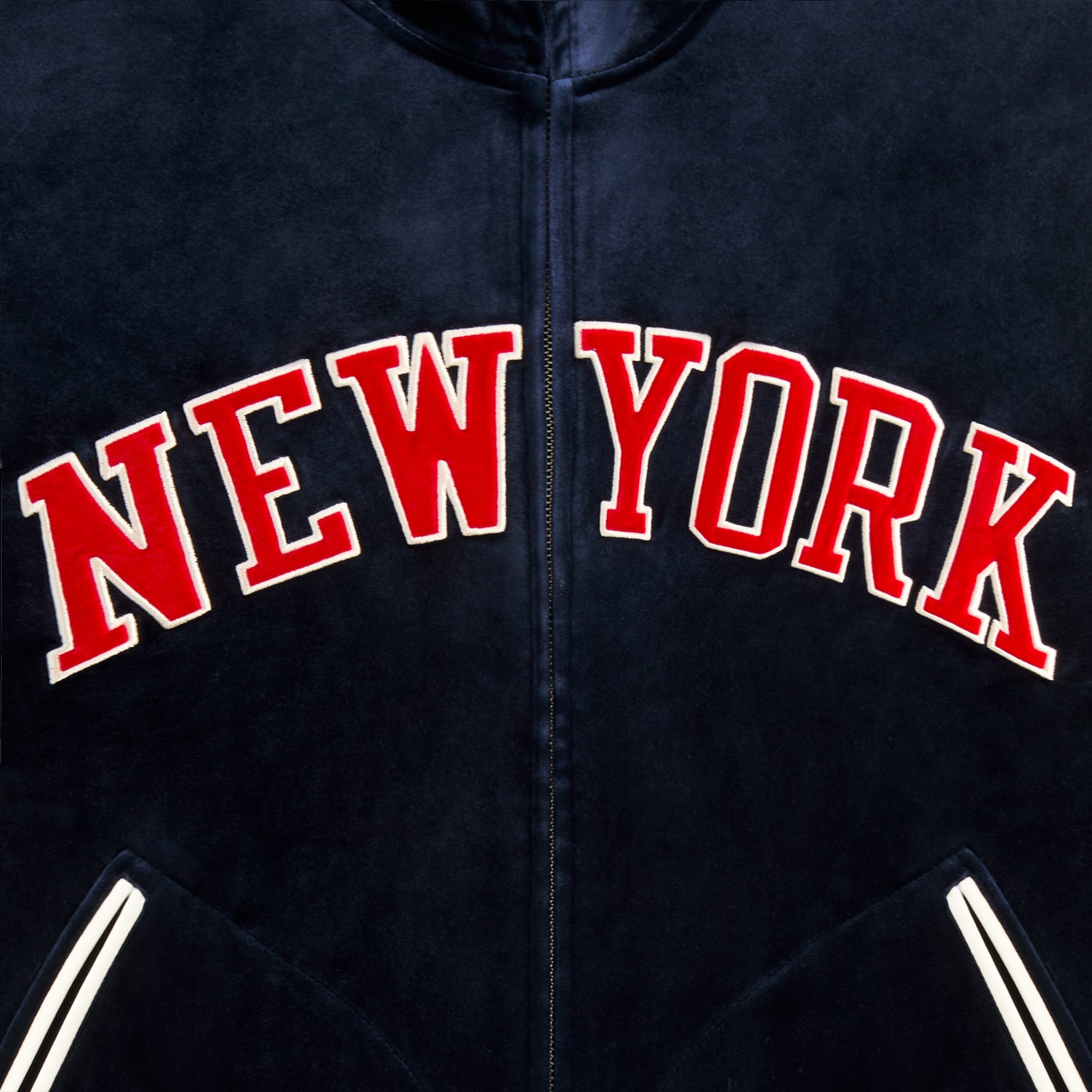 Kith for the New York Knicks Velour Track Jacket - Nocturnal – Kith UK