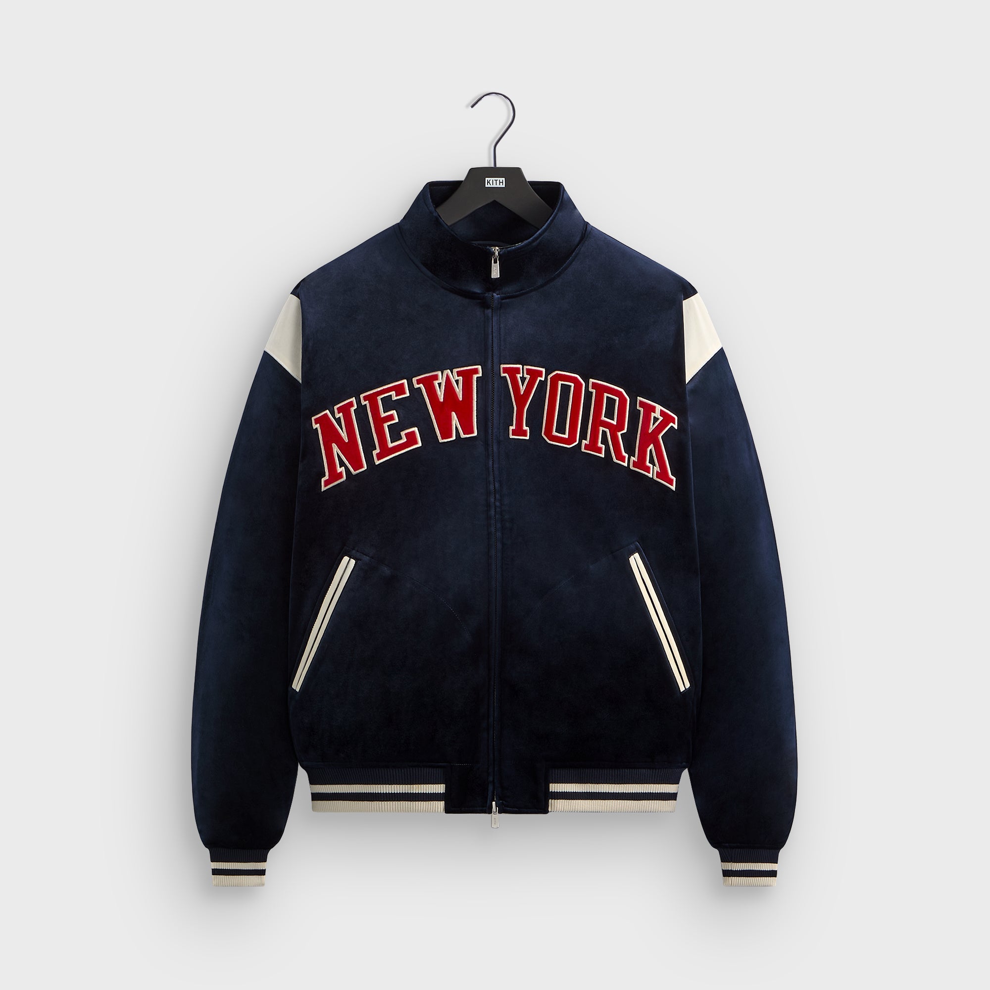 Kith for the New York Knicks Velour Track Jacket - Nocturnal – Kith UK