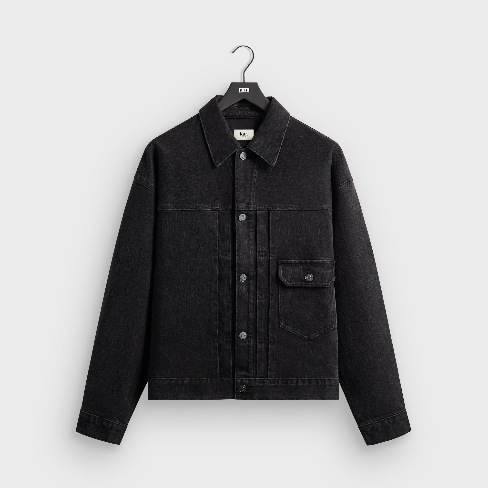 Kith Alonzo Denim Jacket - Washed Black – Kith UK
