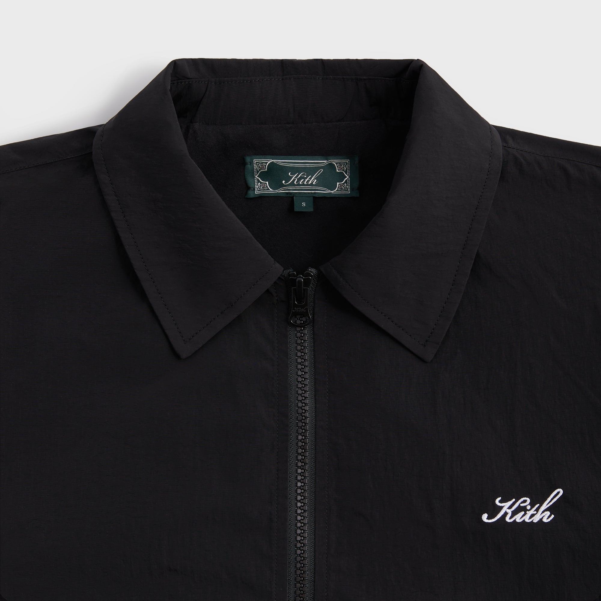 Kith Wrinkle Nylon Jonas Coaches Jacket - Black – Kith UK