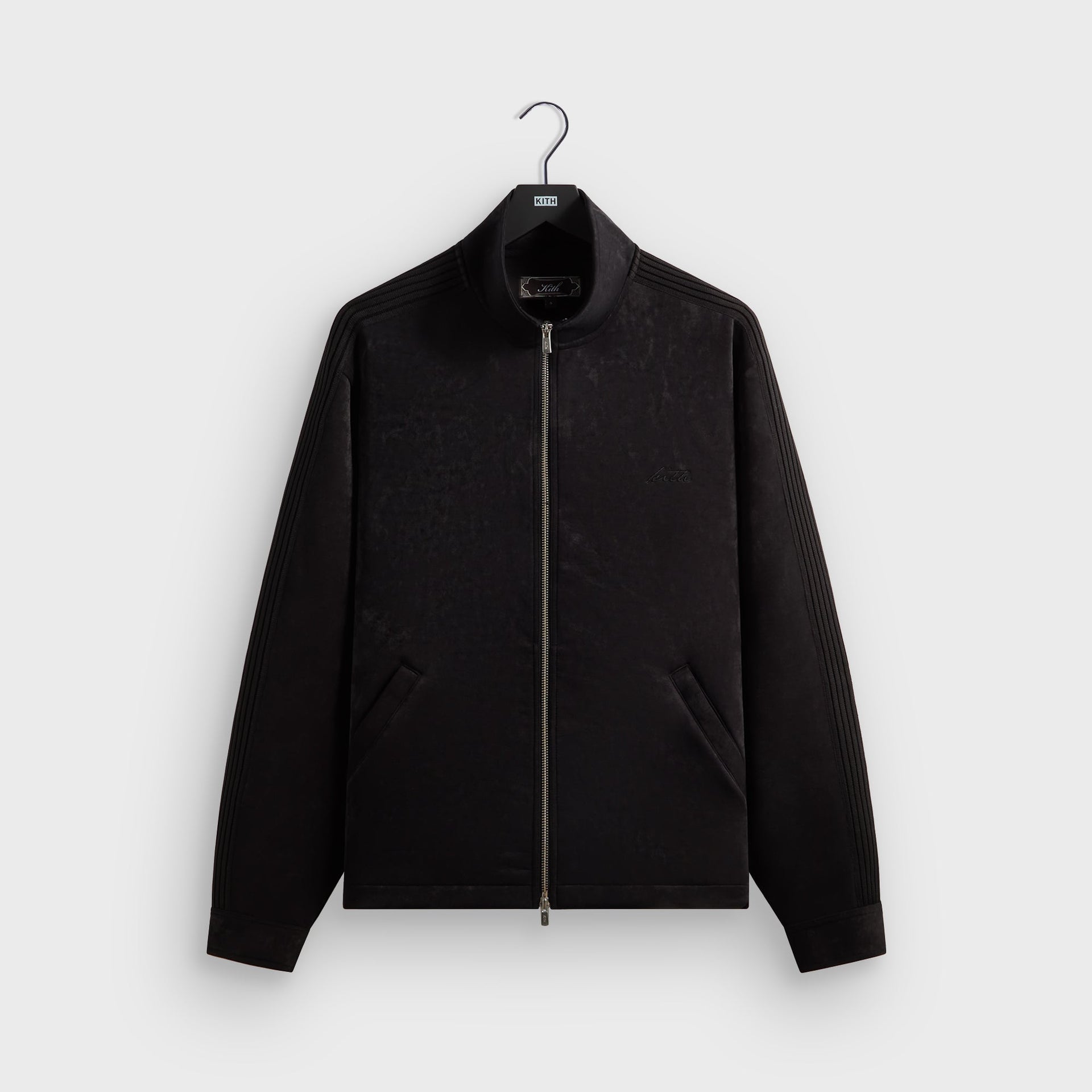 Kith Sueded Scuba Connor Track Jacket - Black