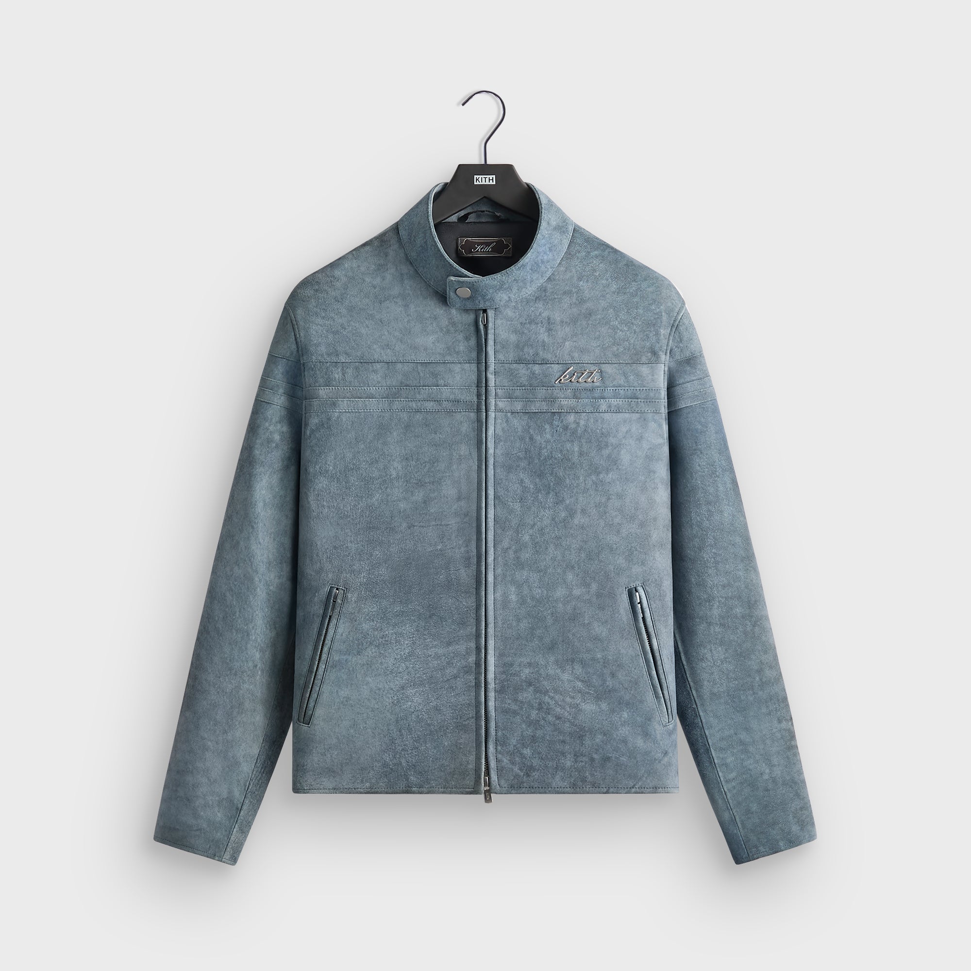 Kith Washed Suede Rossi Moto Jacket - Torpedo – Kith UK