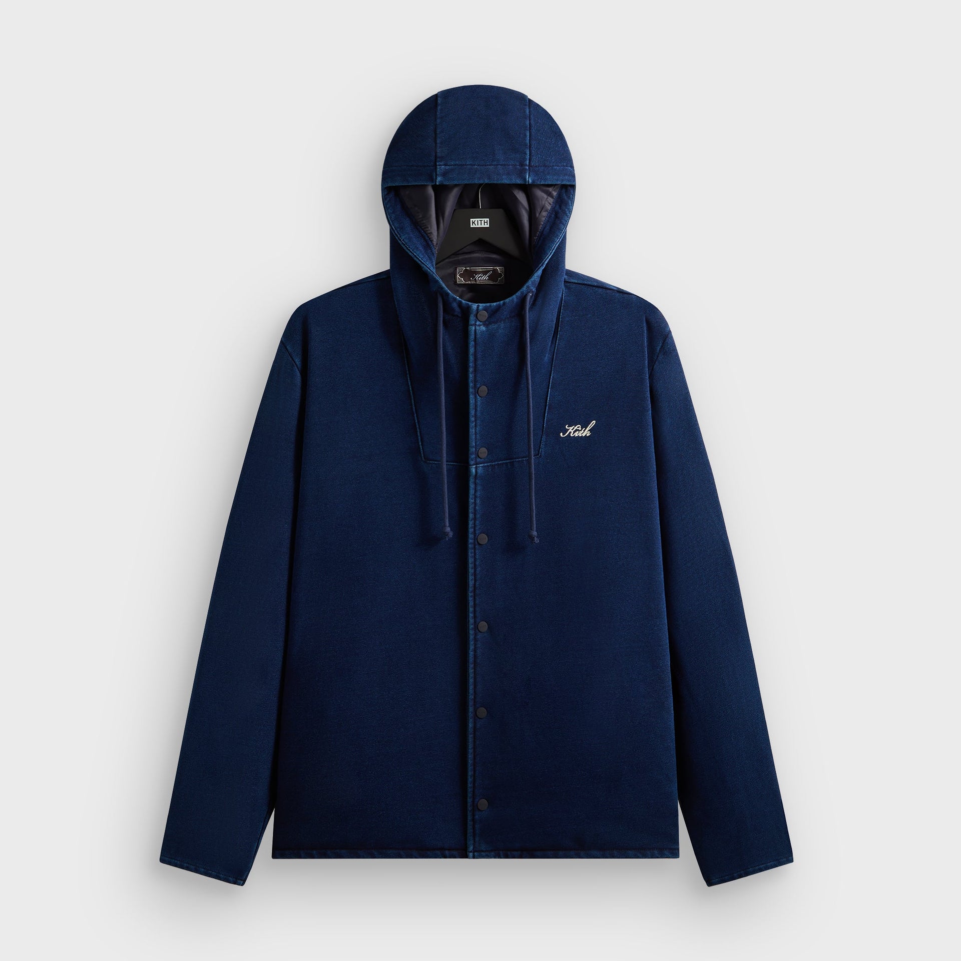 Kith Indigo Loopback Terry Dorian Jacket - Dark Indigo