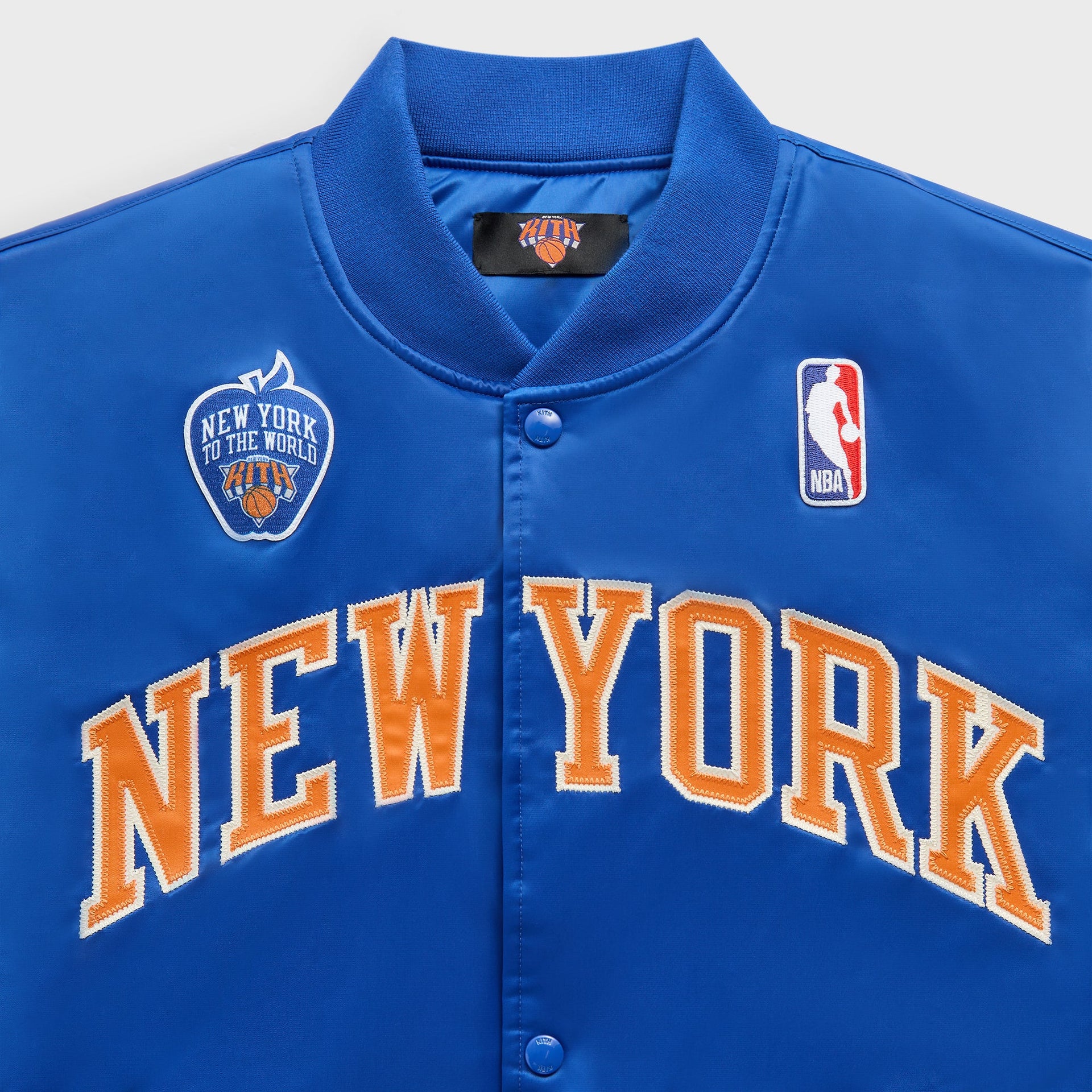 Kith for the New York Knicks Patrick Ewing Classic Satin Bomber Jacket - Current