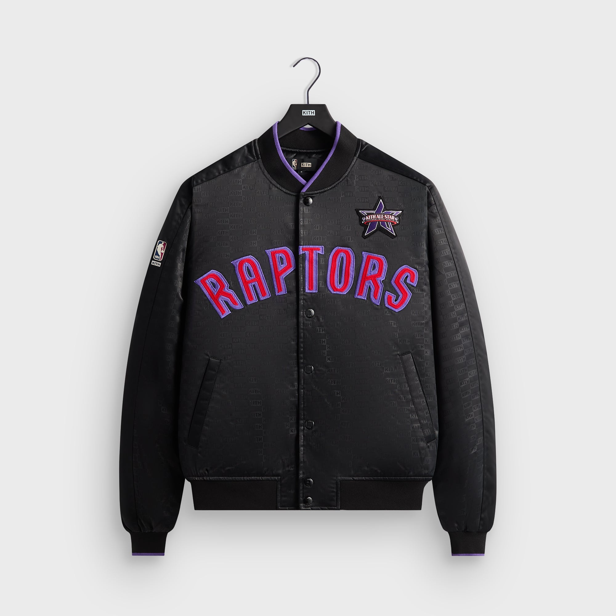 Kith for NBA All-Star Toronto Raptors Bomber Jacket - Black – Kith UK