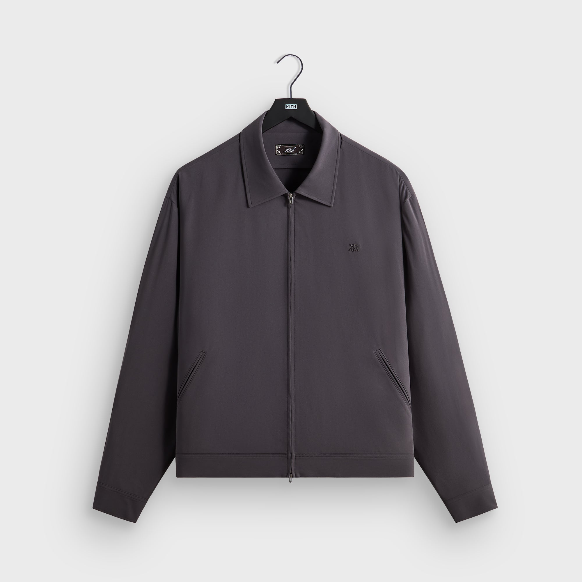 Kith Double Crepe Connor Blouson Jacket - Phantom Grey – Kith UK