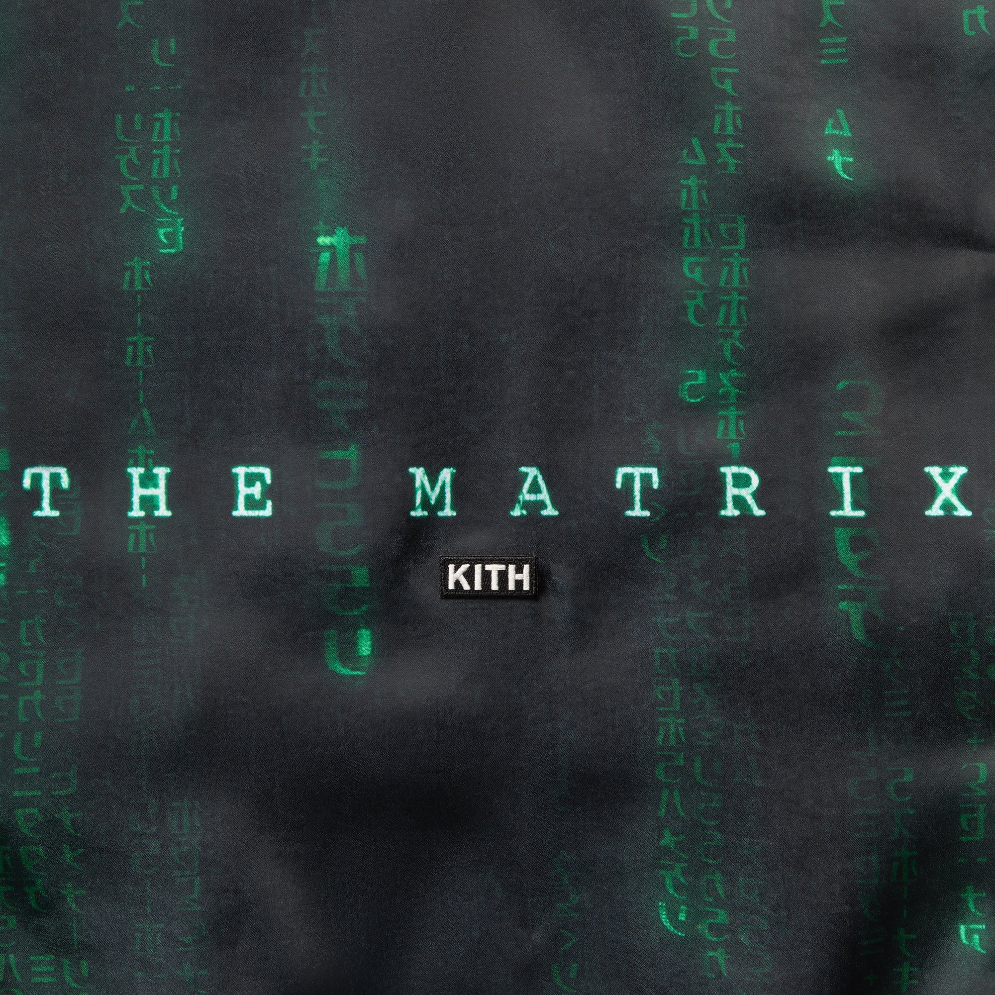 Kith x The Matrix Bomber Jacket Lサイズ Kith for The Matrix Vance Satin Bomber Jacket - Black