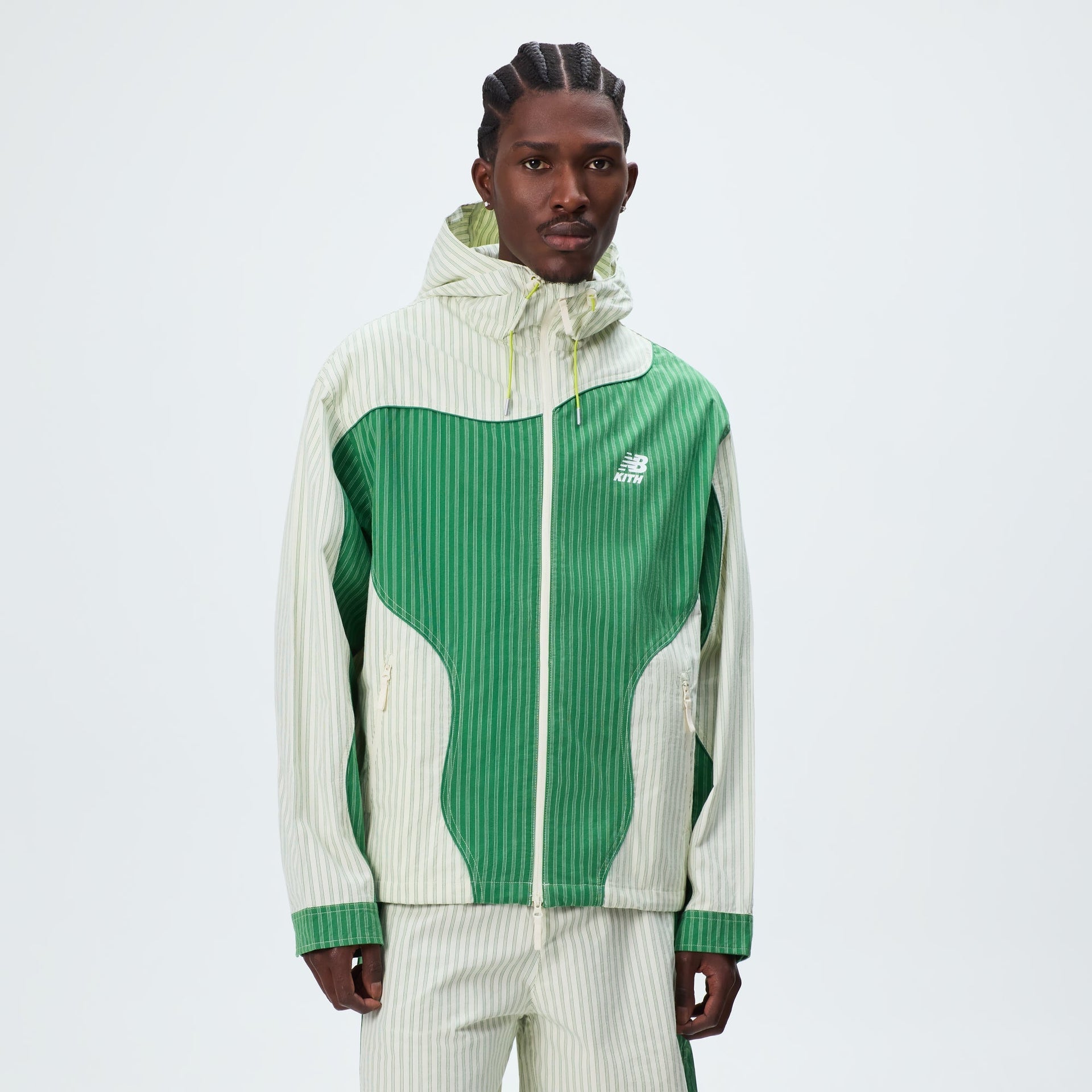 Kith & New Balance Poplin Mix Madison VI Jacket - Spring Juniper - PH