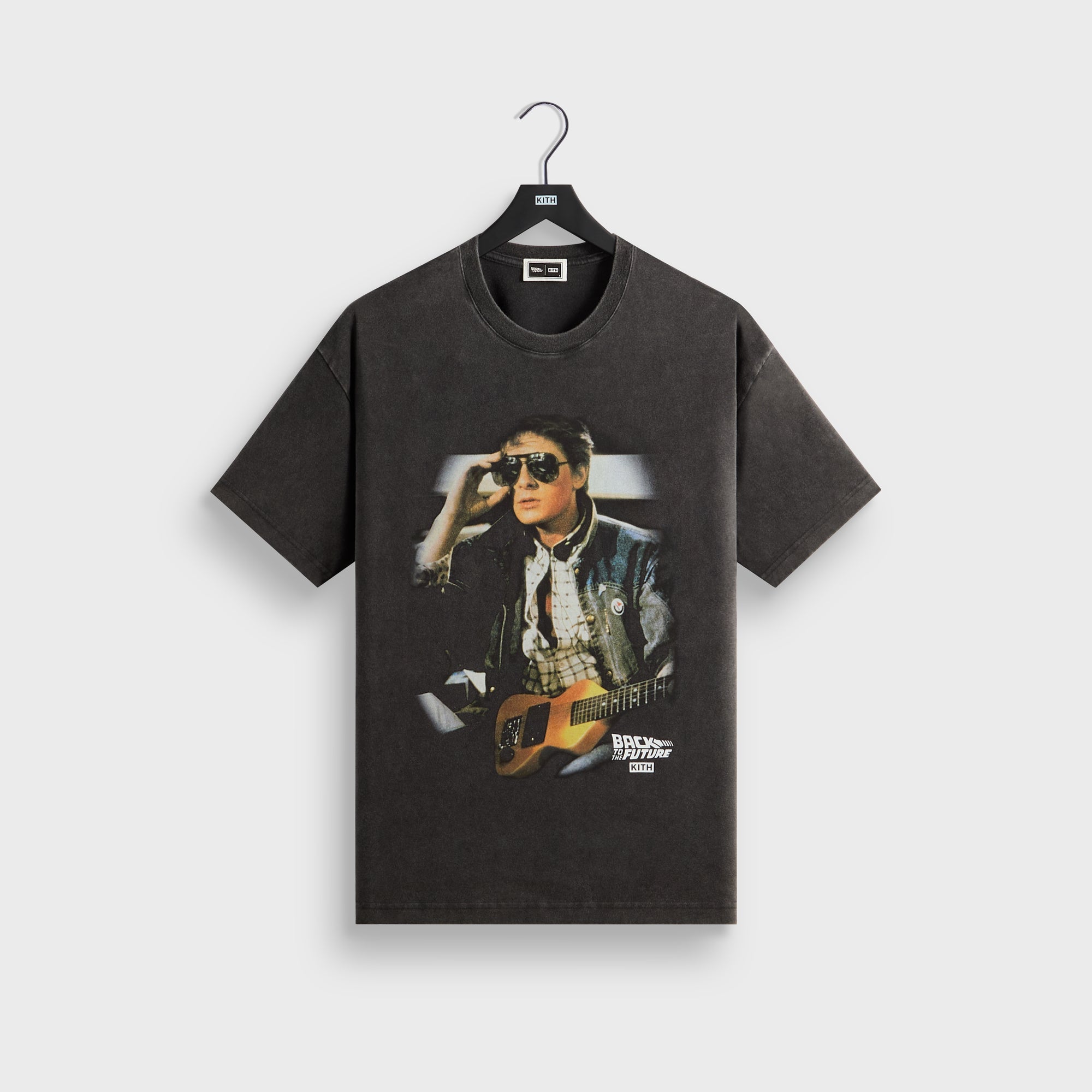 Kith for Back to the Future DeLorean Front Back Vintage Tee