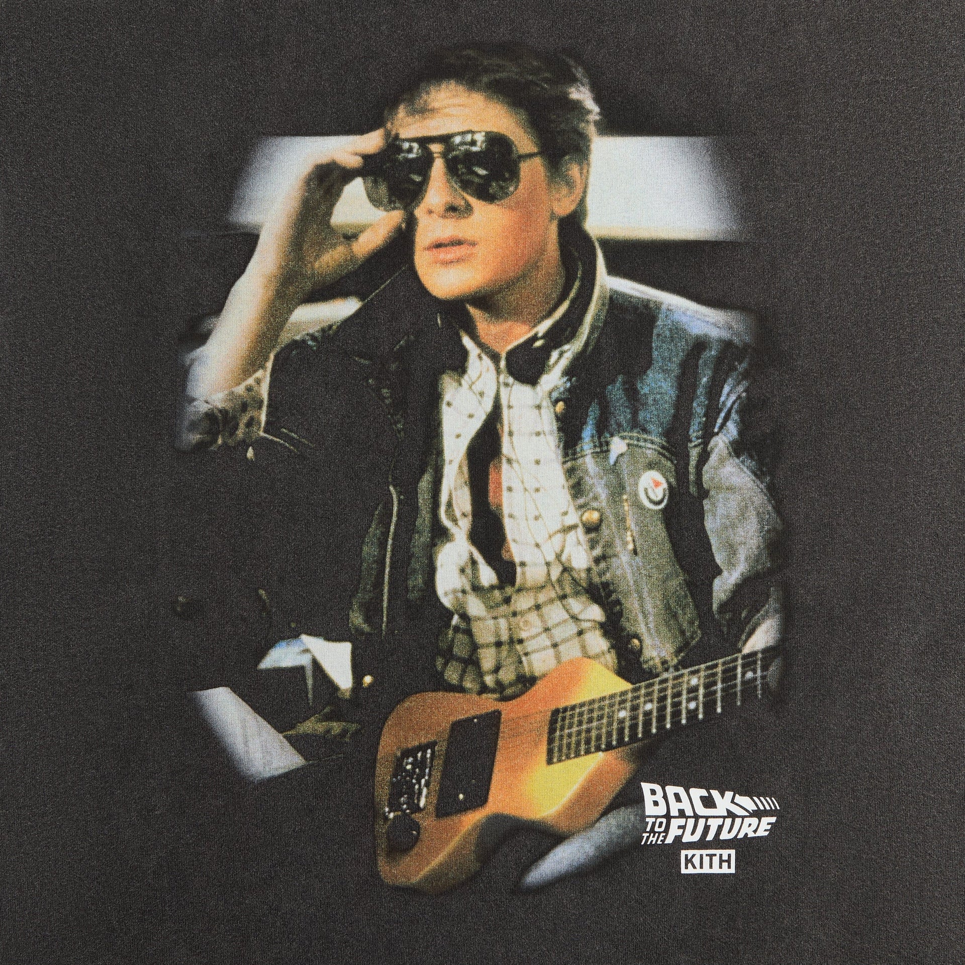 Kith for Back to the Future Marty Shades Vintage Tee - Black