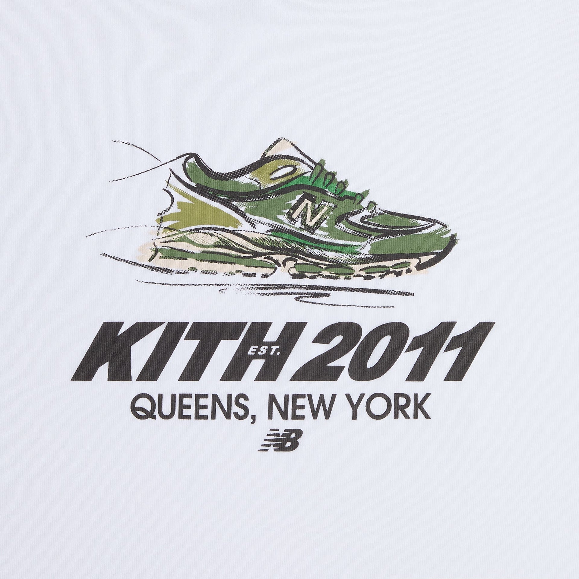 Kith & New Balance 2011 Sketch Jones Tee - White - PH