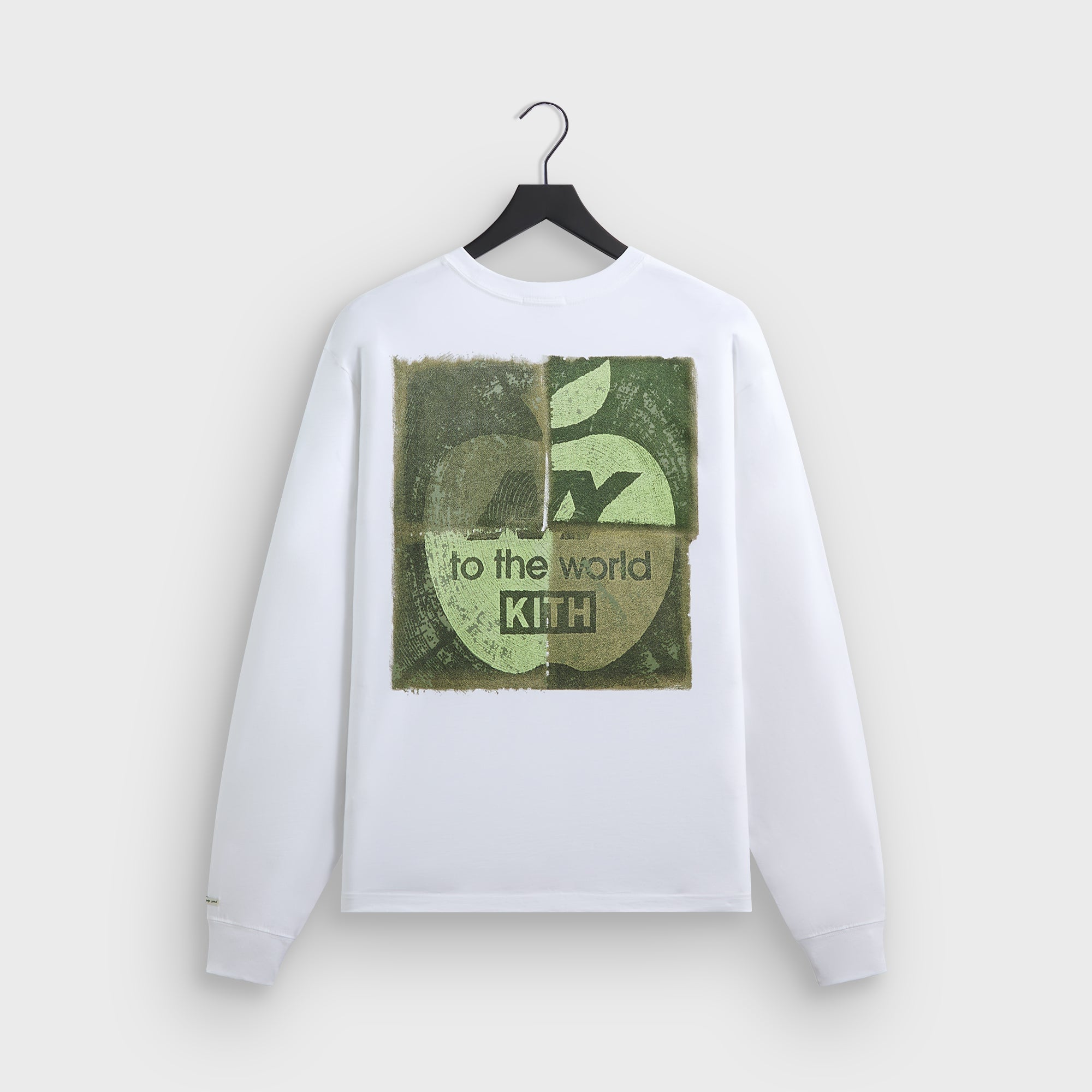 トップス KITH NEW BALANCE NY WOODBLOCK L/S TEE Kith & New Balance NY Woodblock Long Sleeve Pocket Tee - White