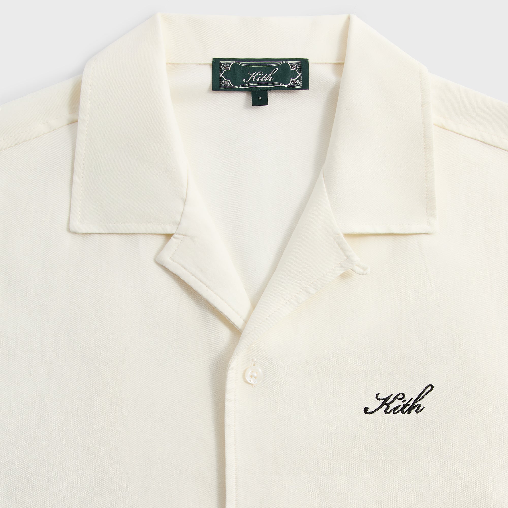 Kith Silk Cotton Thompson Camp Collar Shirt - Sandrift – Kith UK