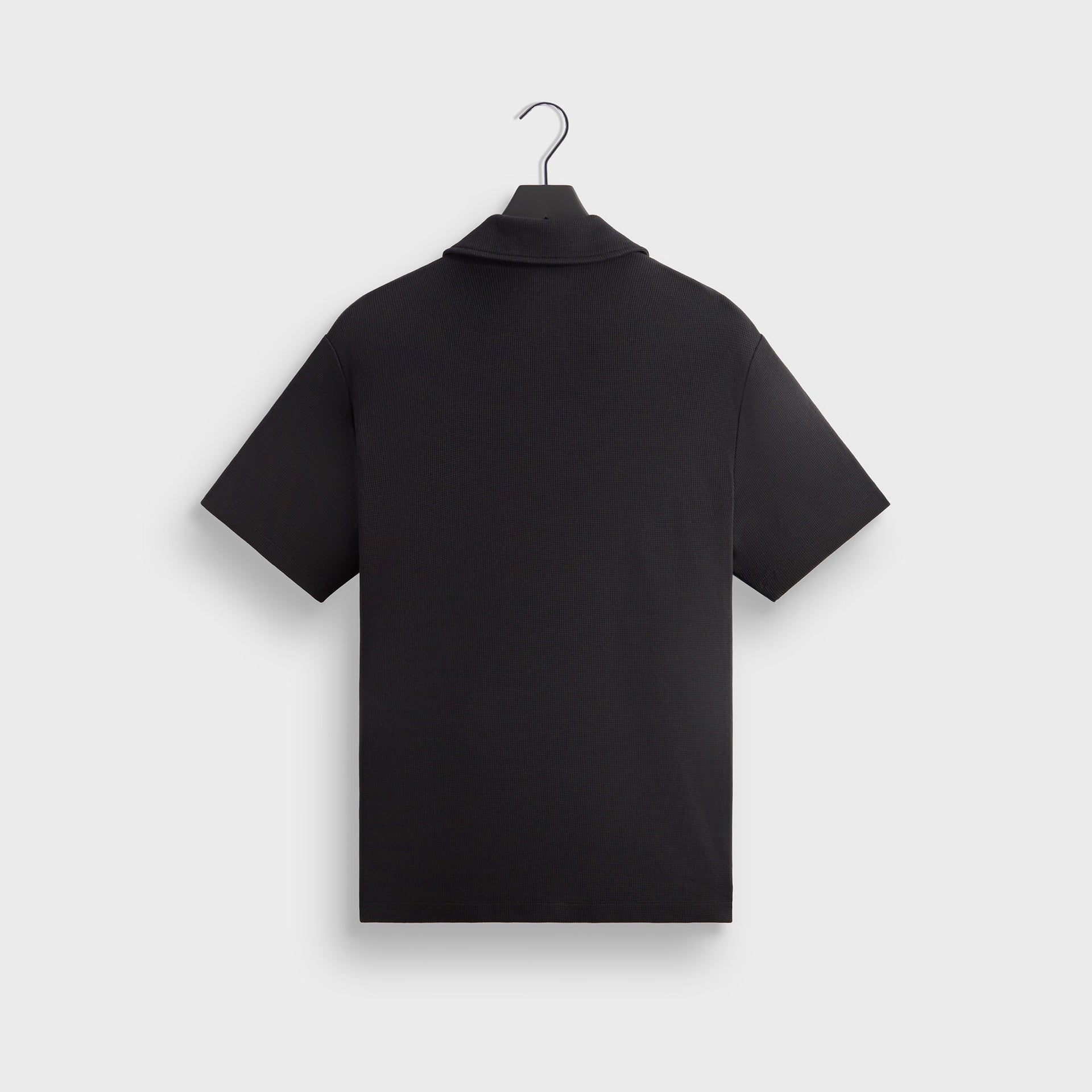 Kith Micro Waffle Drew Polo Shirt - Black