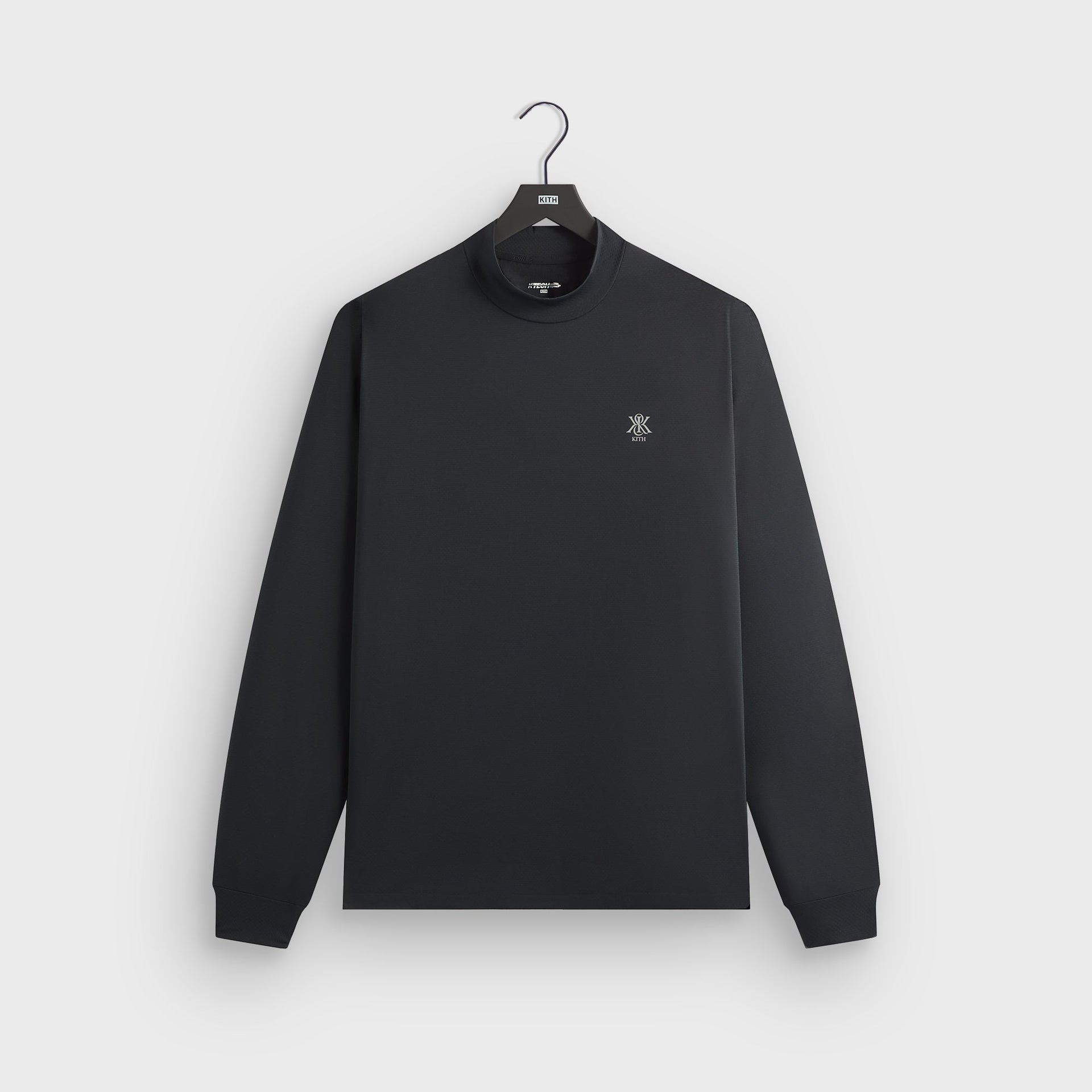 Kith Scratch Long Sleeve Mock Neck - Black