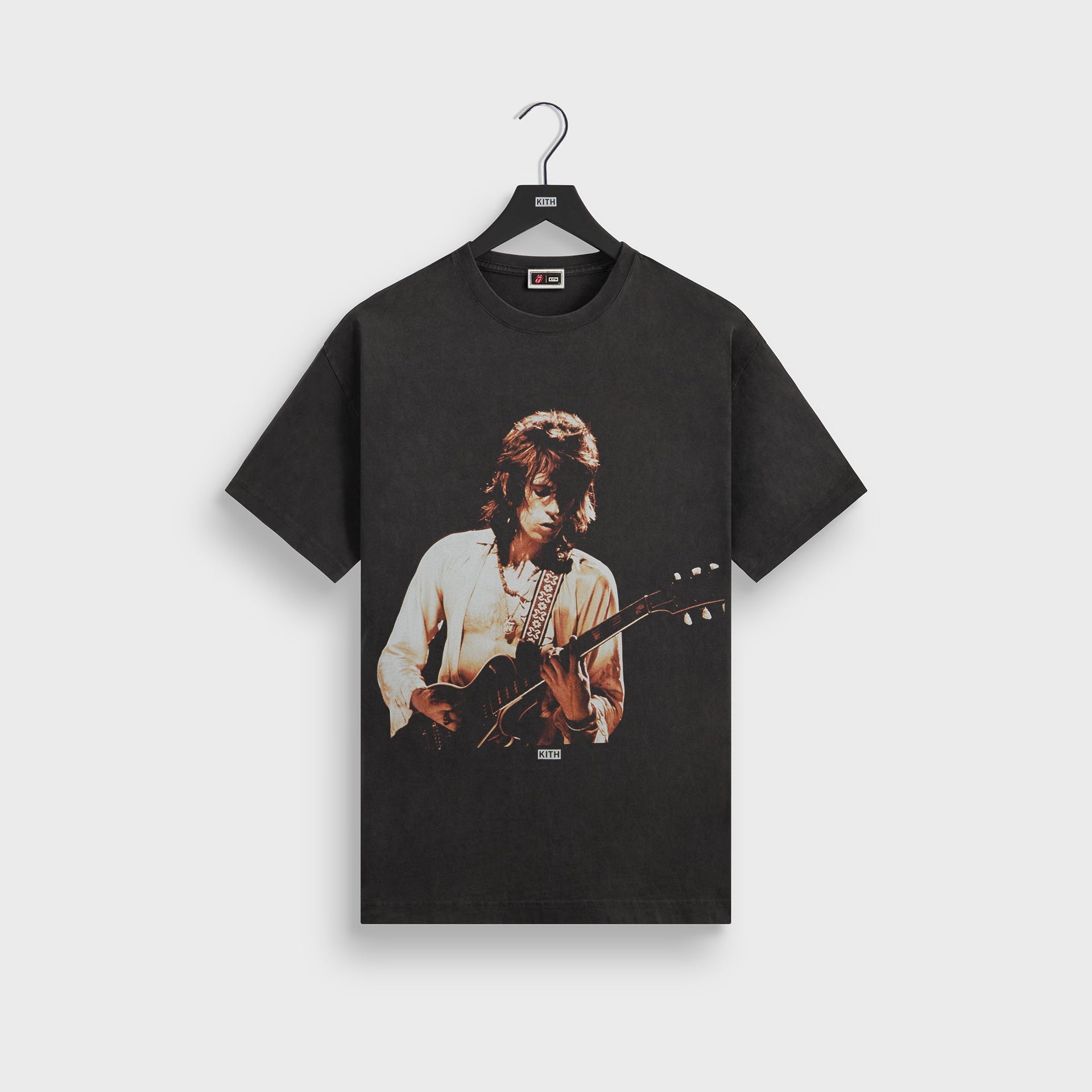 Kith for The Rolling Stones Keith Richards Concert Photo Vintage Tee - Black