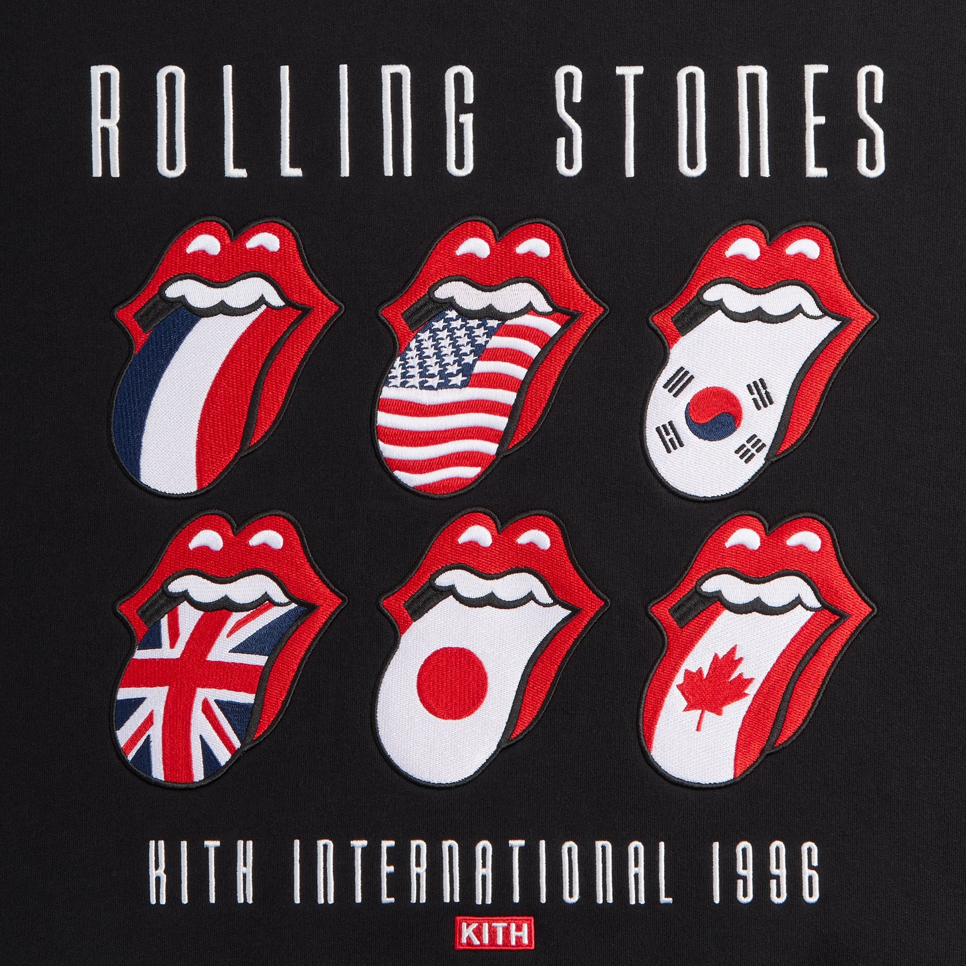 Kith for The Rolling Stones International 1996 Nelson Crewneck - Black
