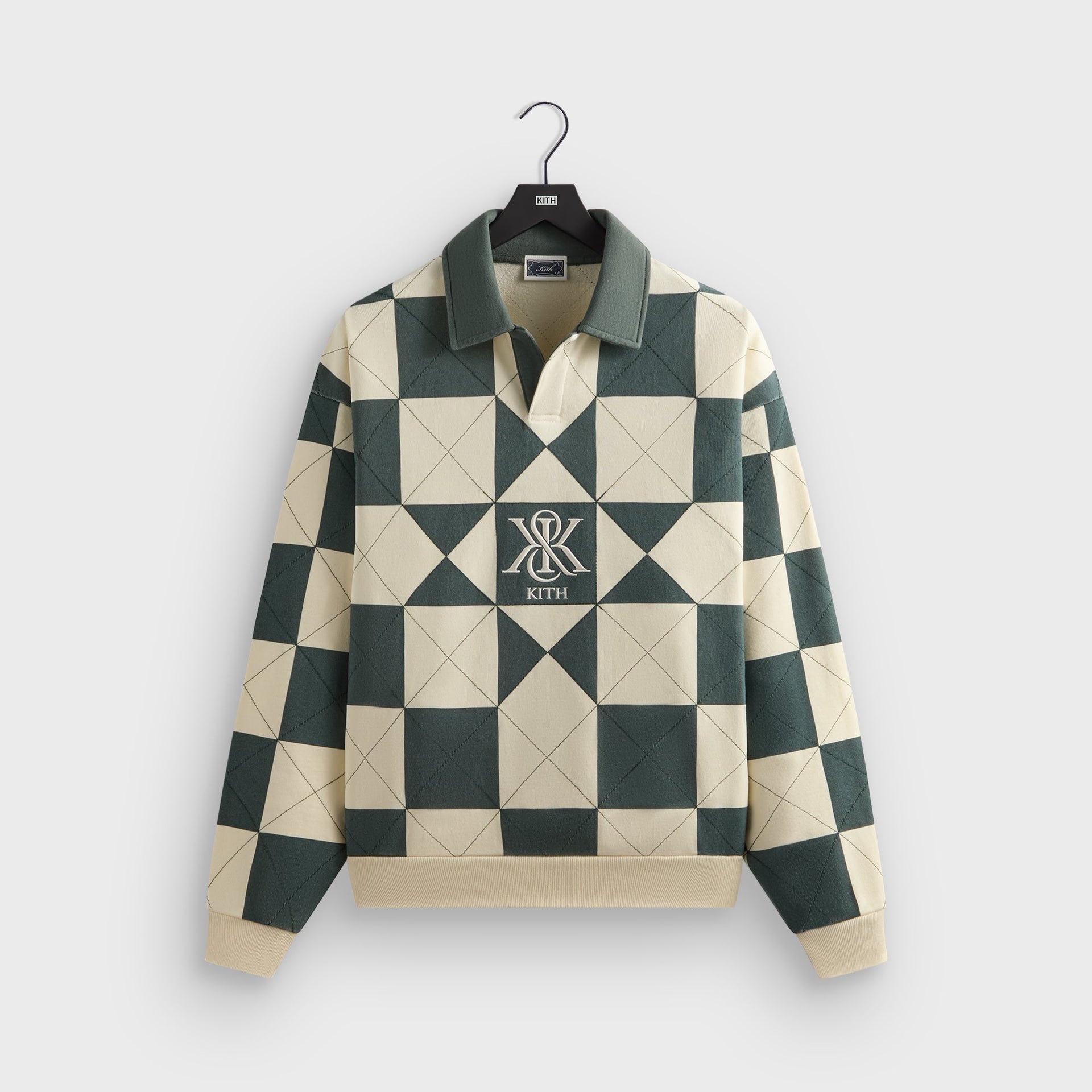 Kith Geo Quilted Nelson Rugby - Sandrift