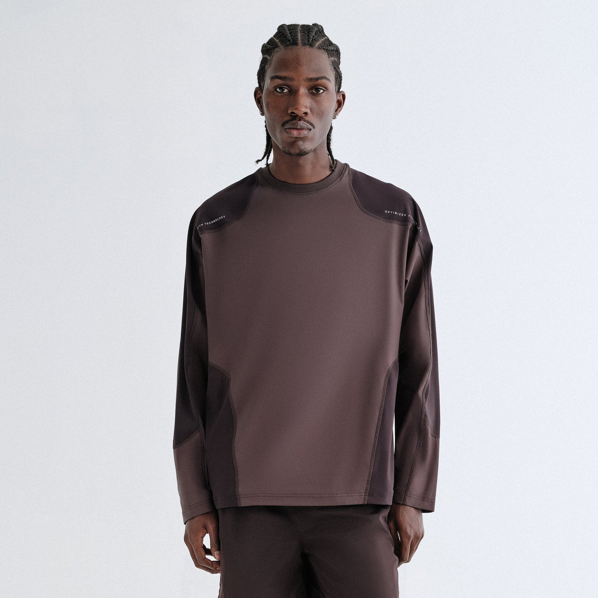 Kith Long Sleeve Slate Pullover Shirt - Kindling