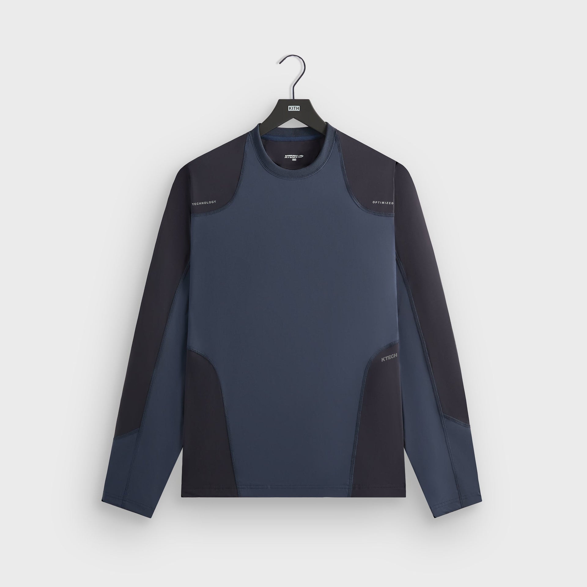 Kith Long Sleeve Slate Pullover Shirt - Nocturnal