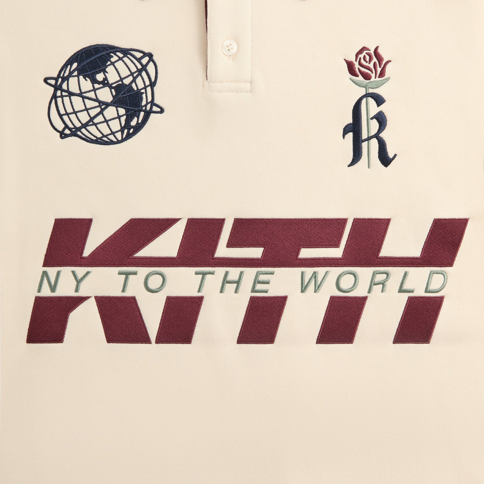 Kith Collegiate Nelson Collared Pullover - Muslin