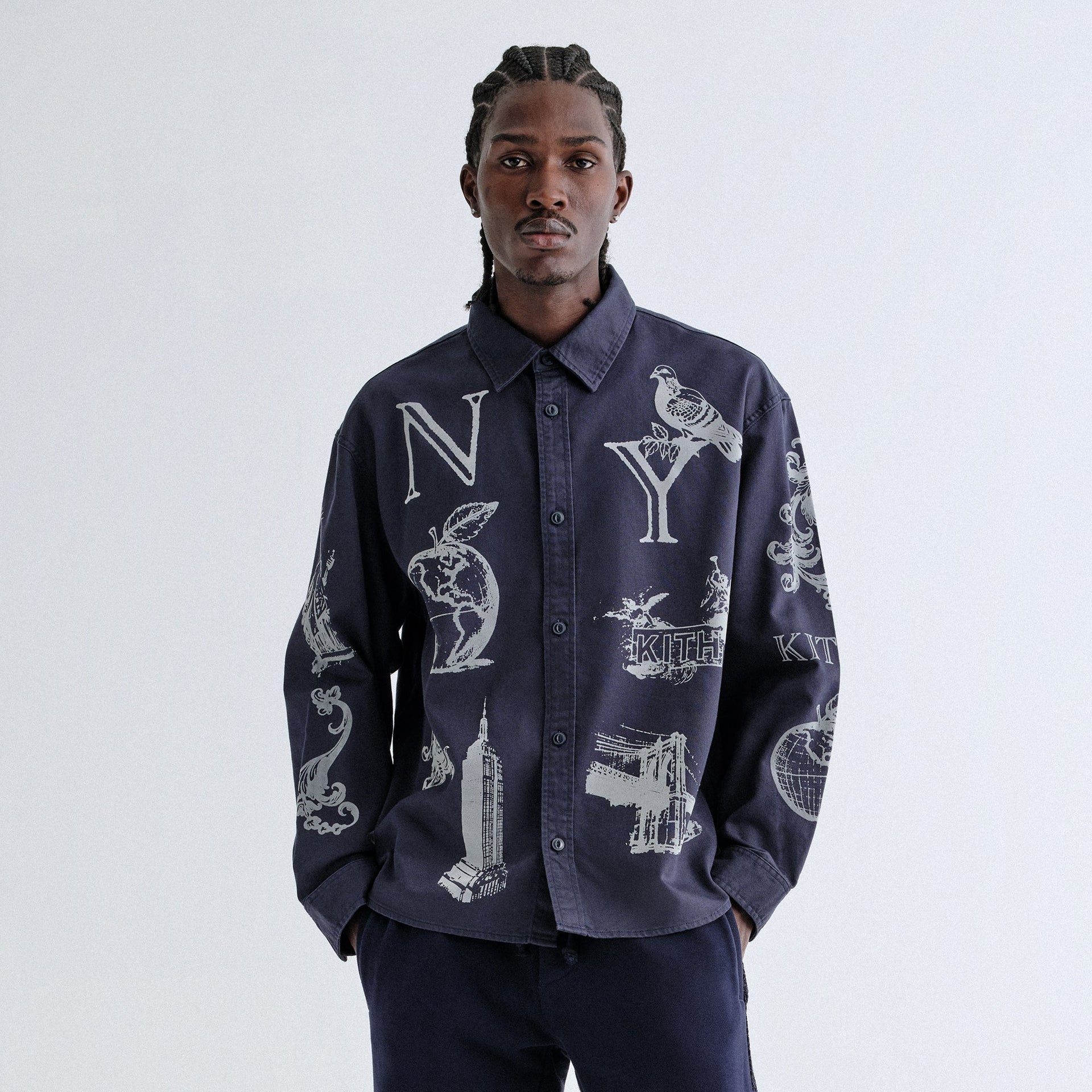 Kith NY Symbols Graphic Apollo Shirt - Nocturnal