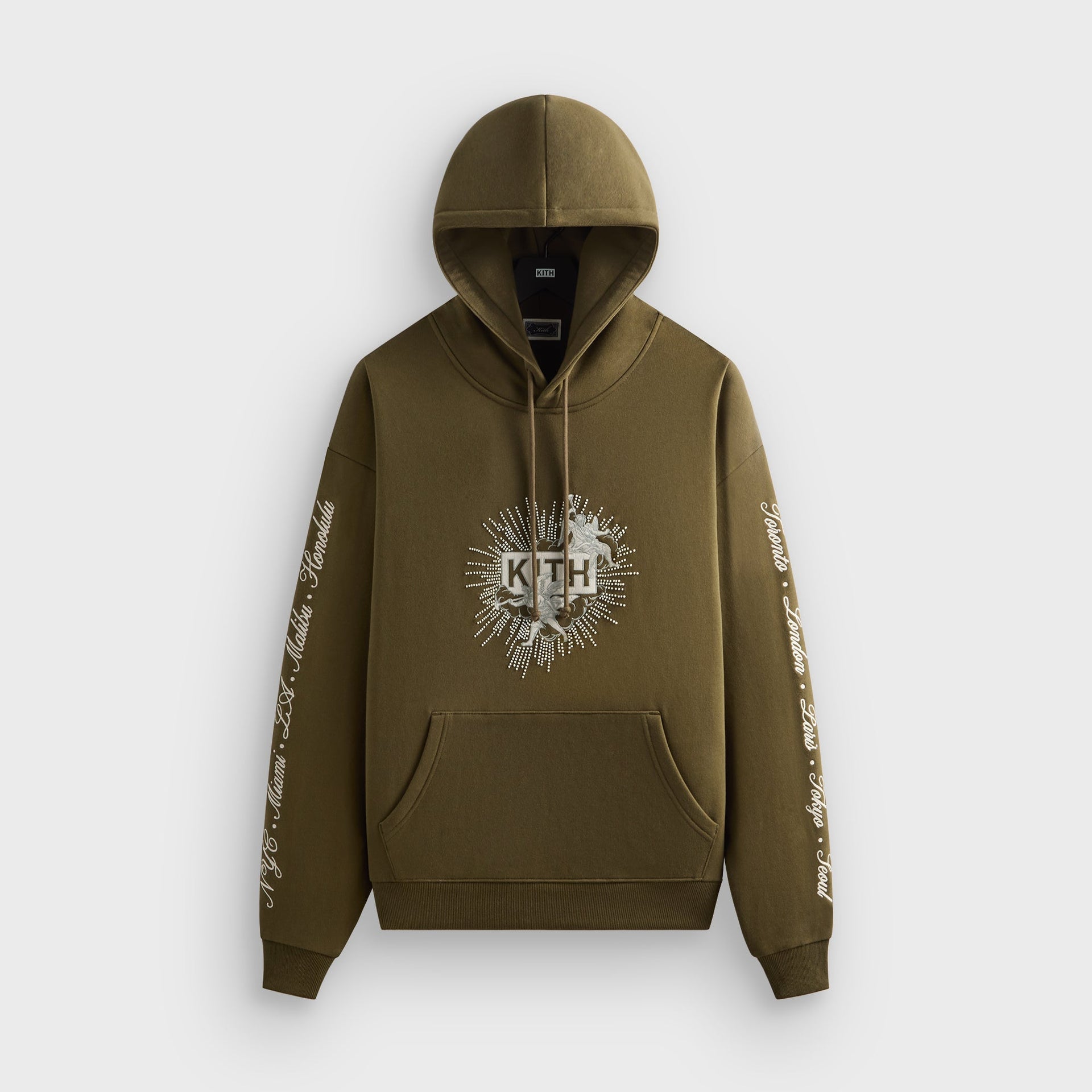 Kith Beaded Angel Nelson Hoodie - Moss
