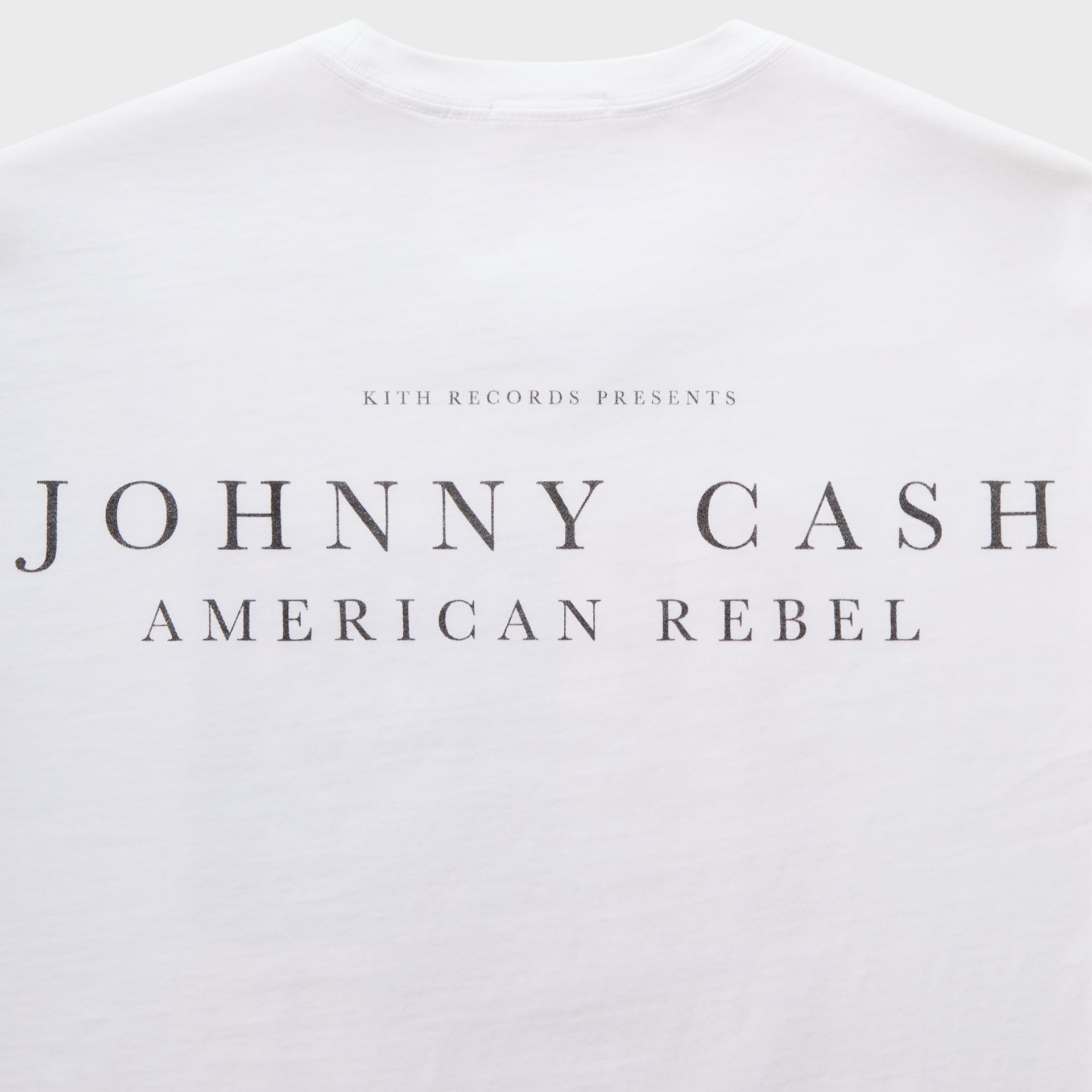 Kith Records for Johnny Cash American Flag Vintage Tee - White