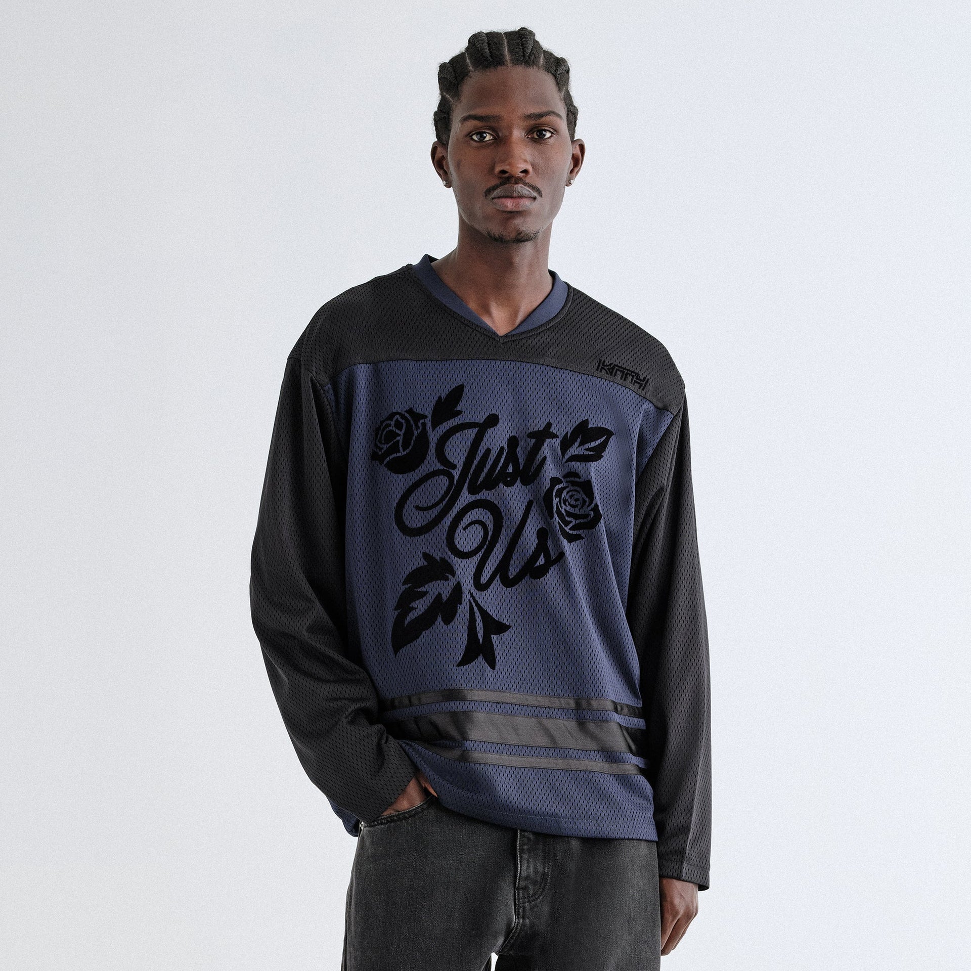 Kith Malik Long Sleeve Mesh Jersey - Nocturnal