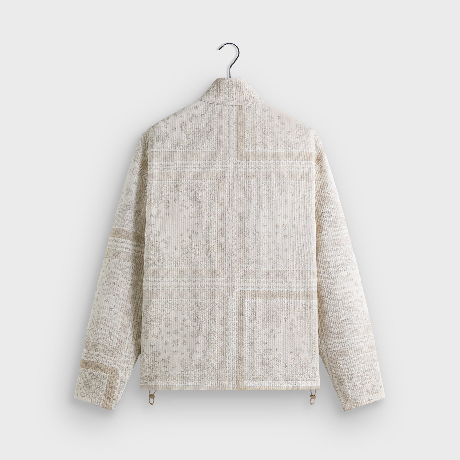 Kith Striped Interlock Claremont Quarter Zip - Canvas