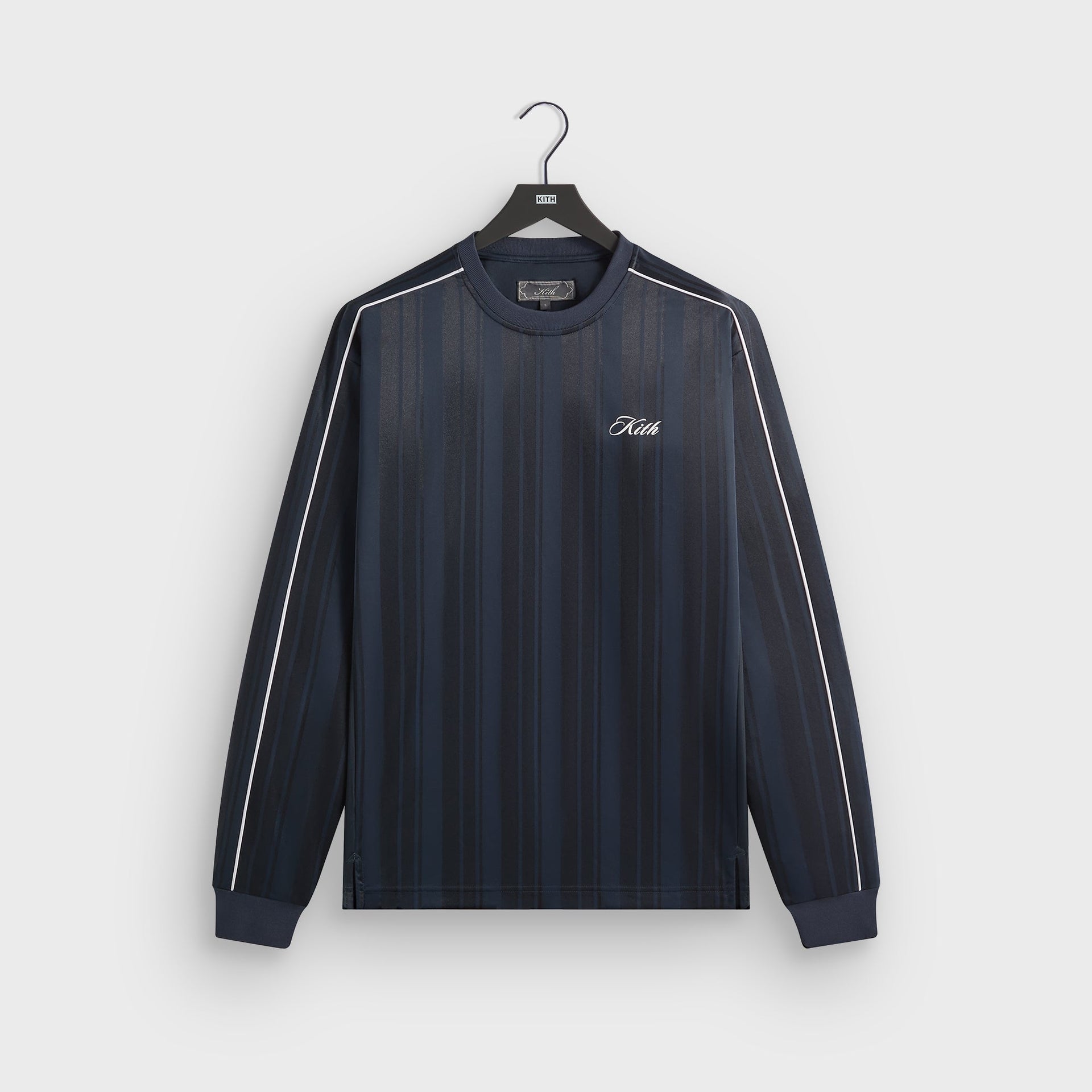 Kith Tricot Panelled Long Sleeve Tee - Nocturnal