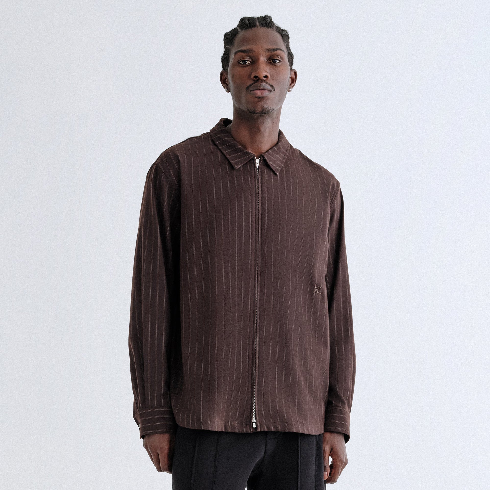 Kith Flannel Marquis Zip Up Shirt - Kindling