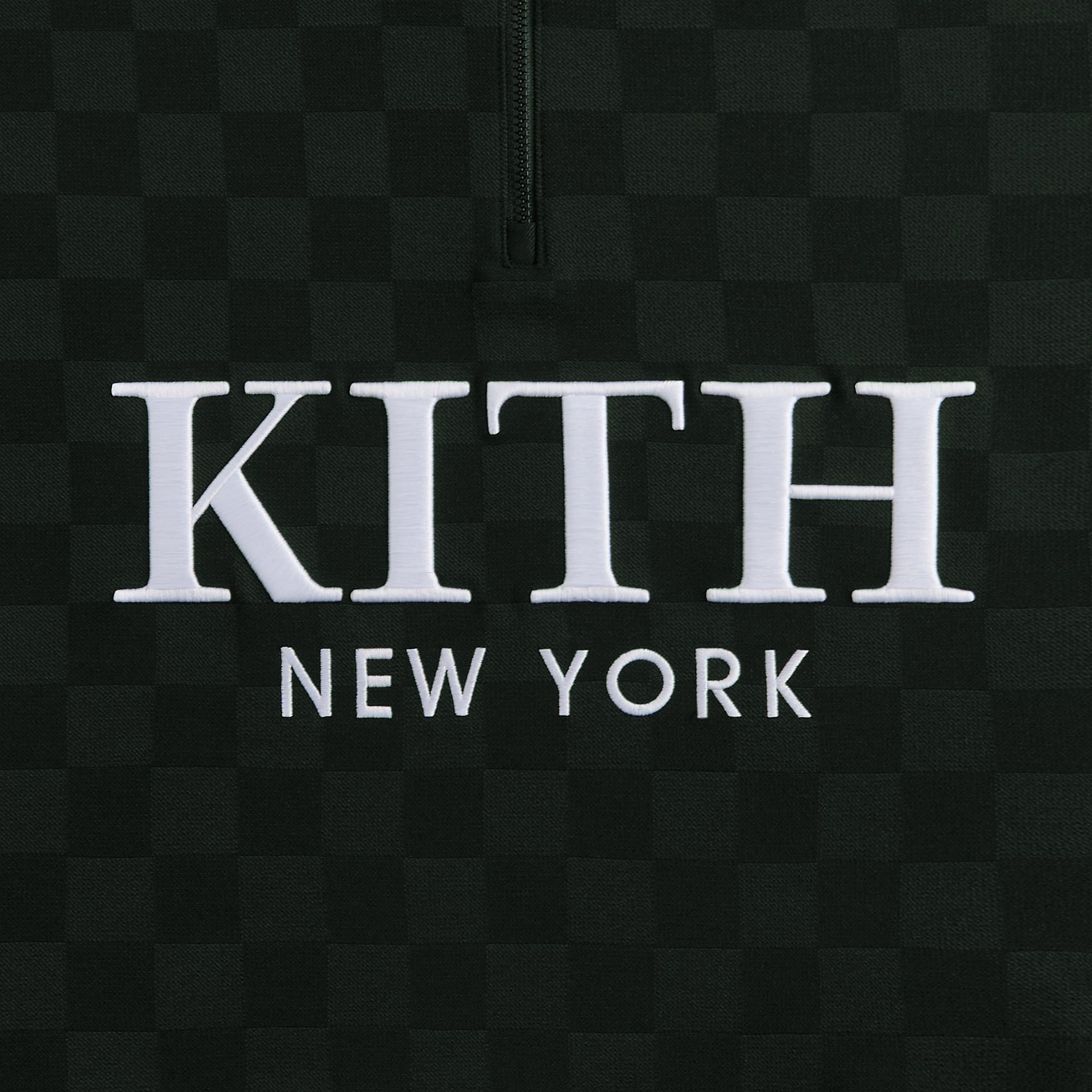 Kith Double Weave Davis Quarter Zip Pullover - Stadium